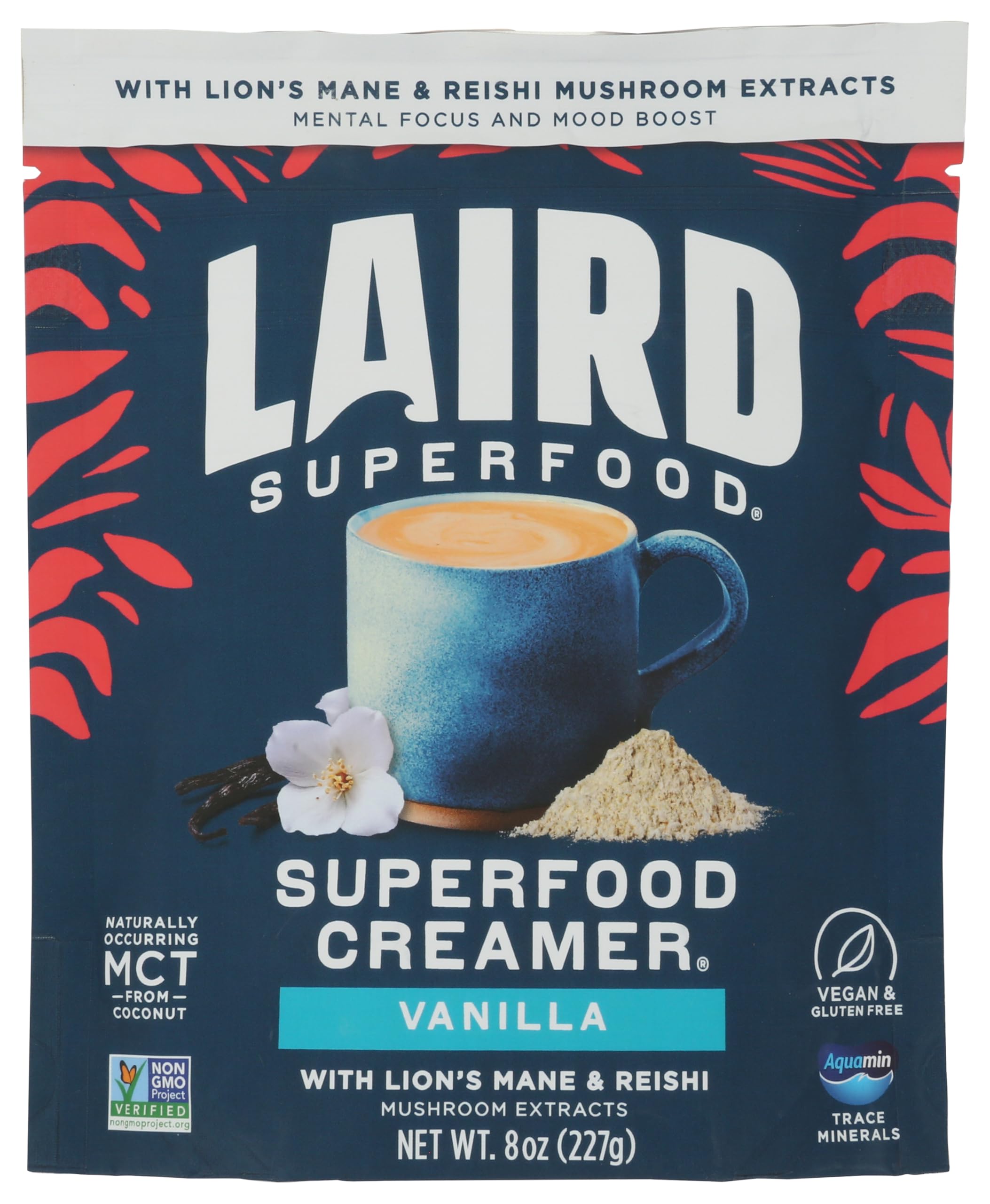 Laird Superfood Vanilla Superfood Creamer, 8 OZ