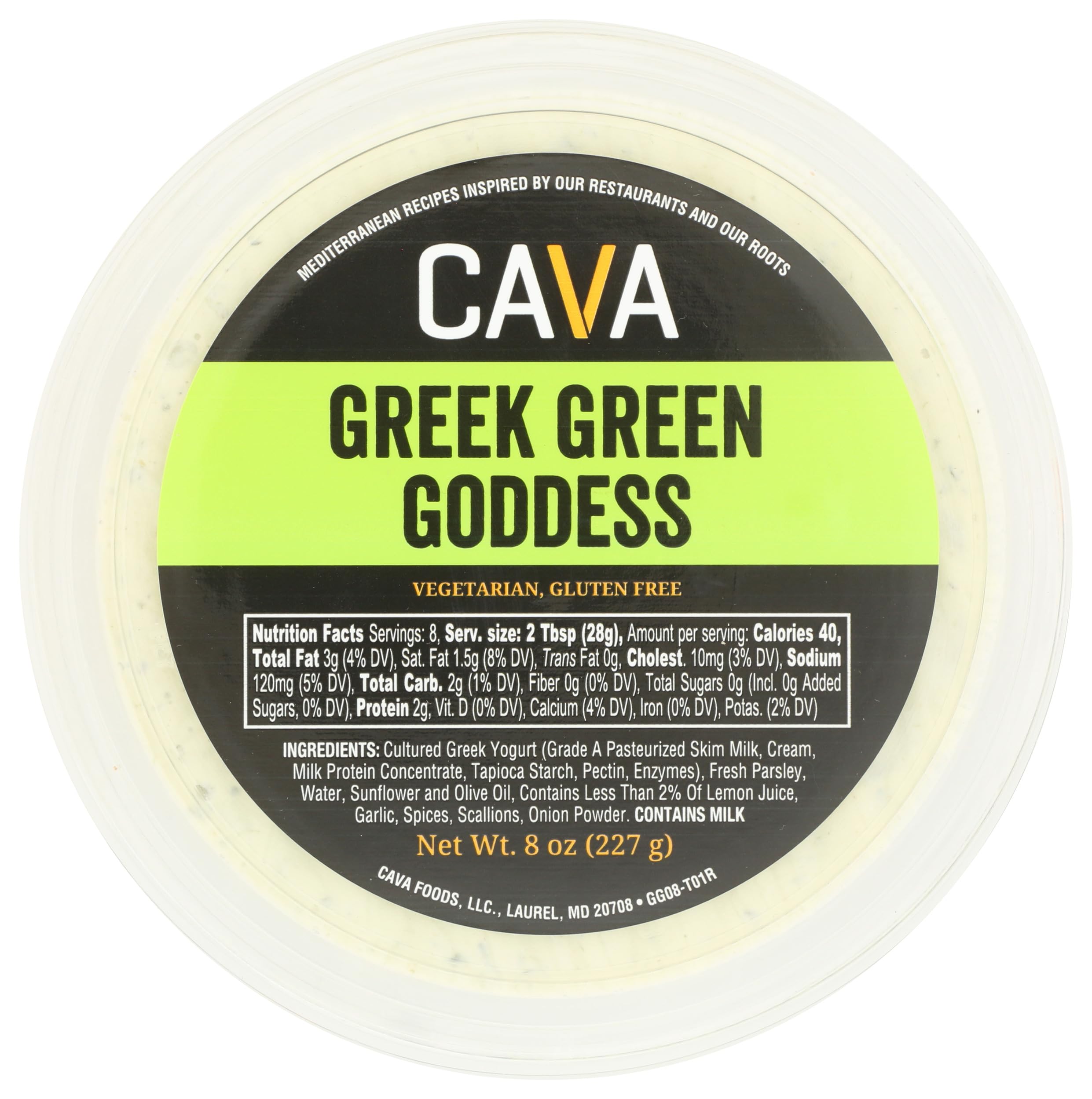 Cava Mezze Greek Green Goddess Dip, 8 OZ