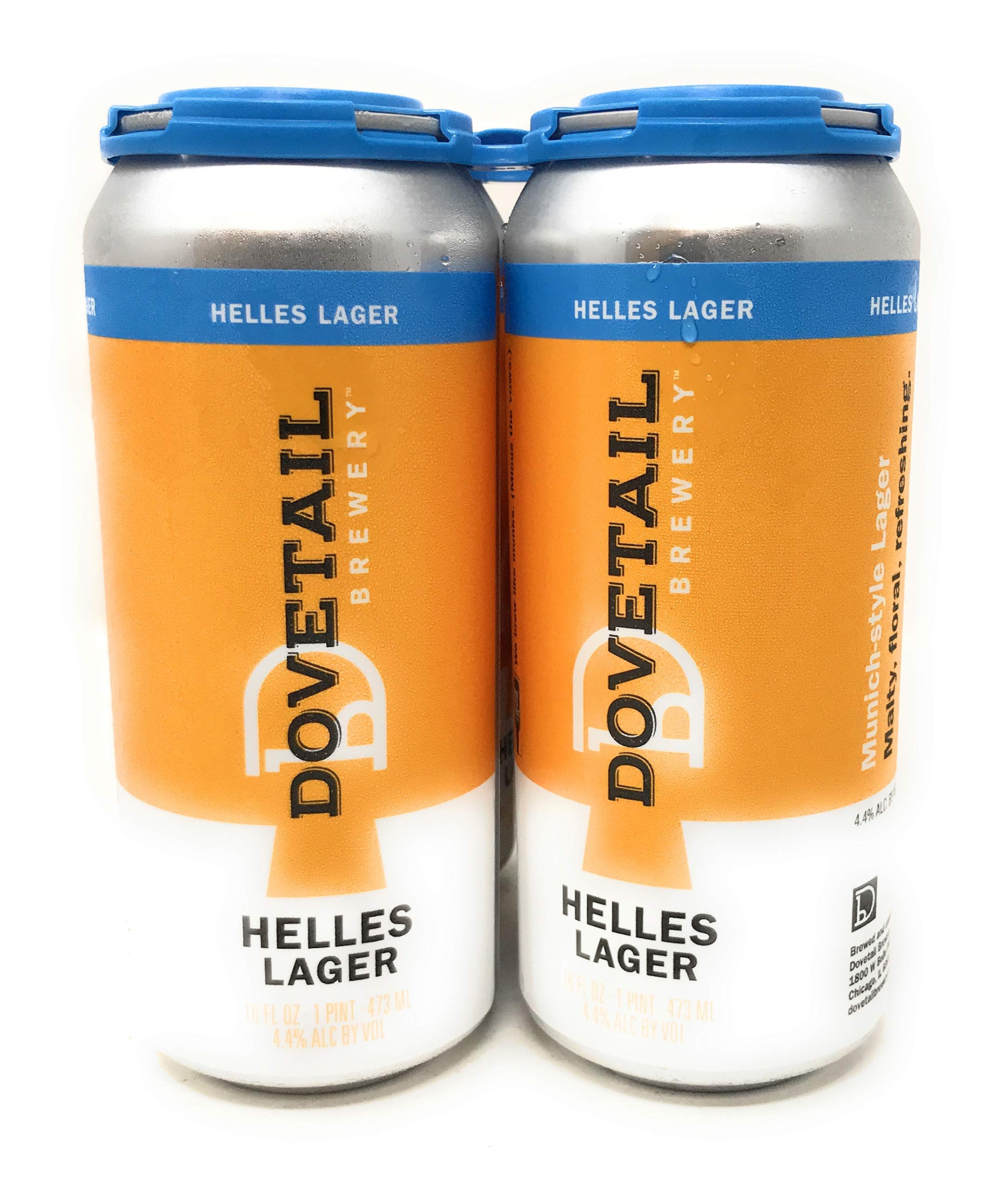 Dovetail Brewery, Lager Helles, 4pk, 16 Fl Oz Cans
