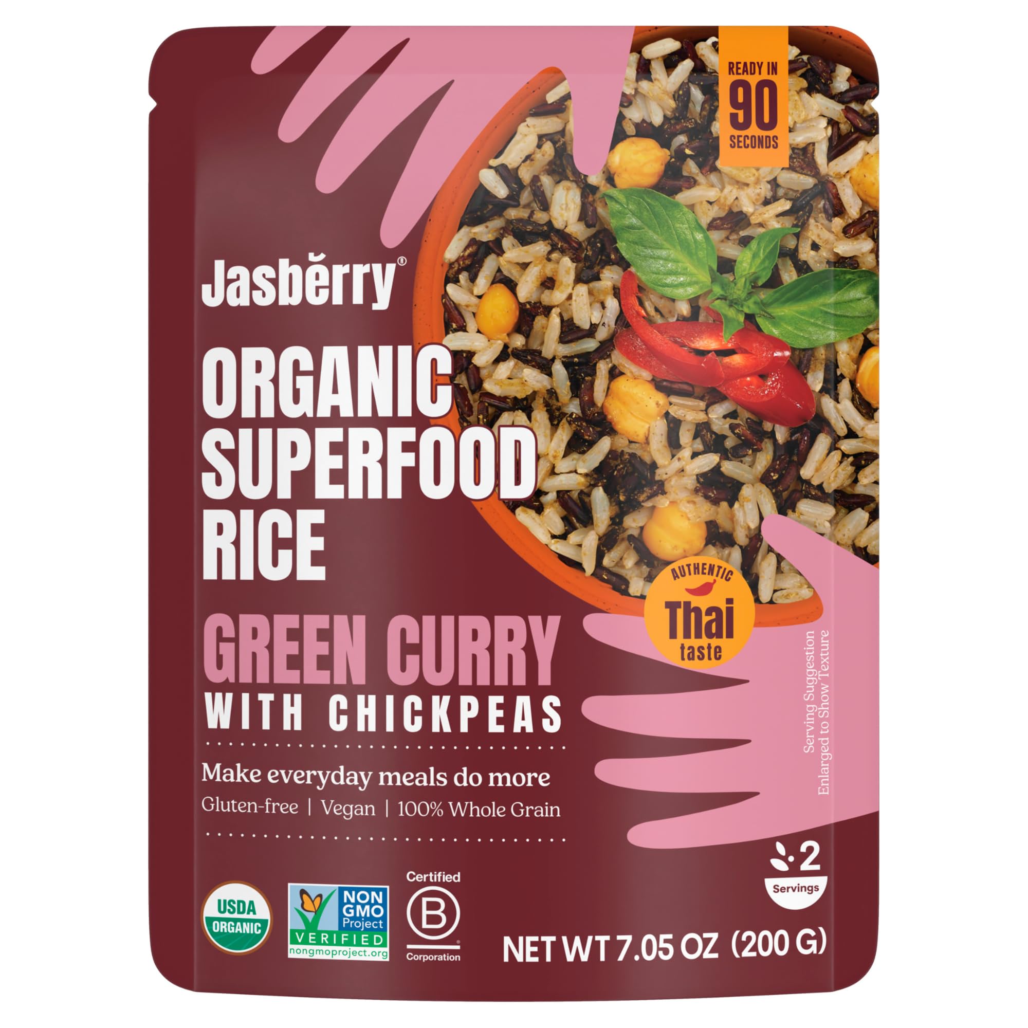 Rice Superfood Green Curry Organic, 7.05 Ounce