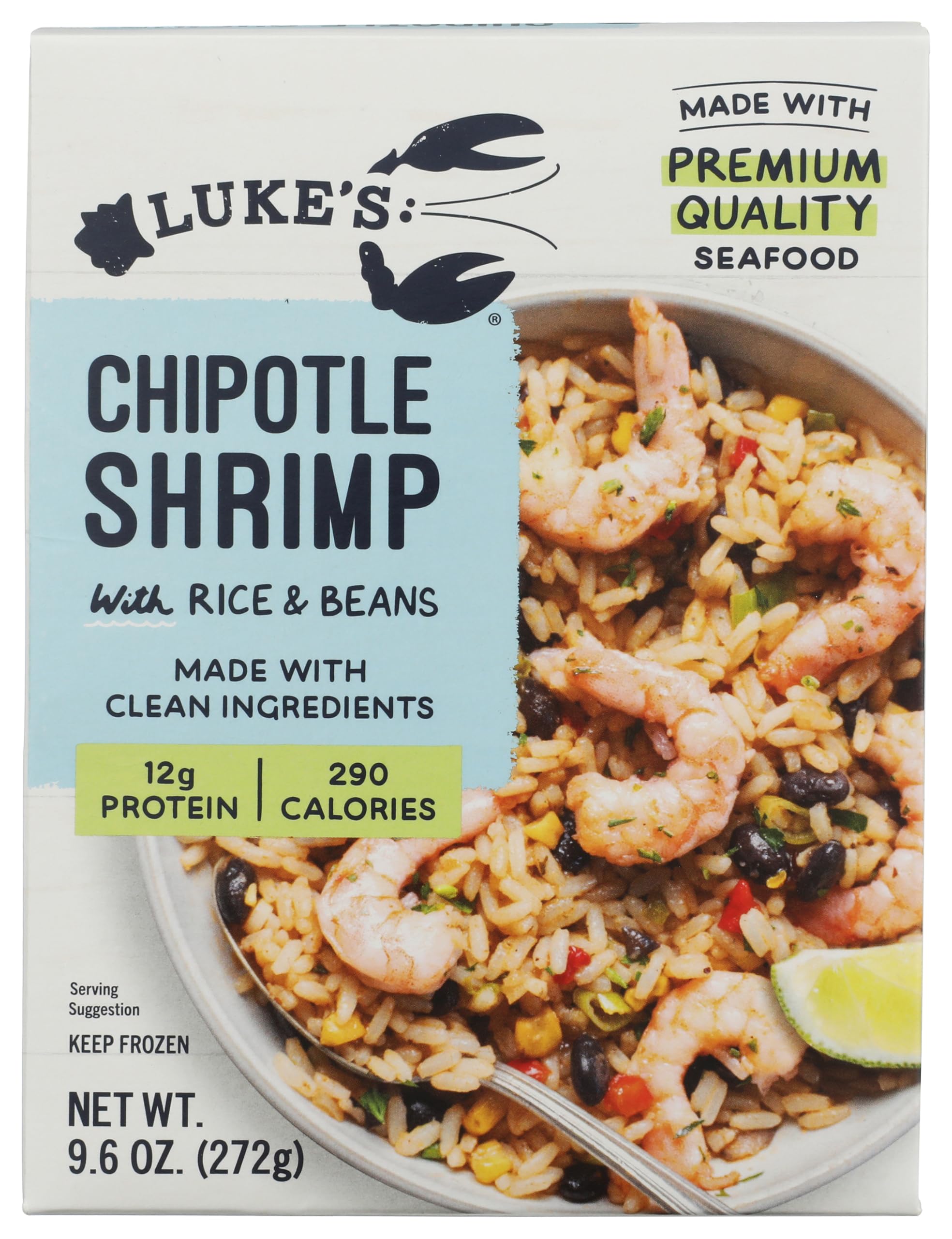 Lukes Lobster Chipotle Shrimp & Rice, 9.6 OZ