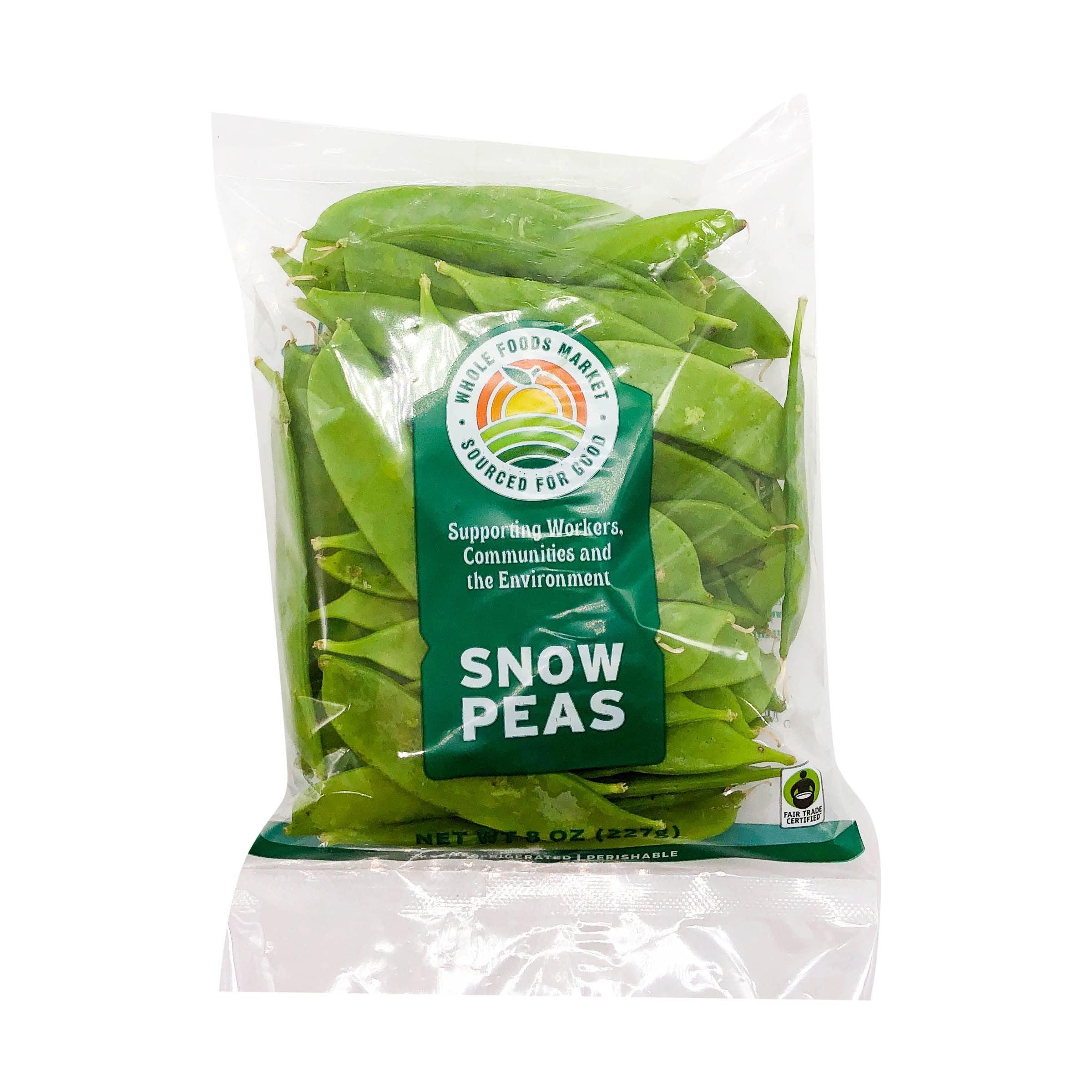 Snow Peas Conventional Sourced For Good, 8 Ounce Bag