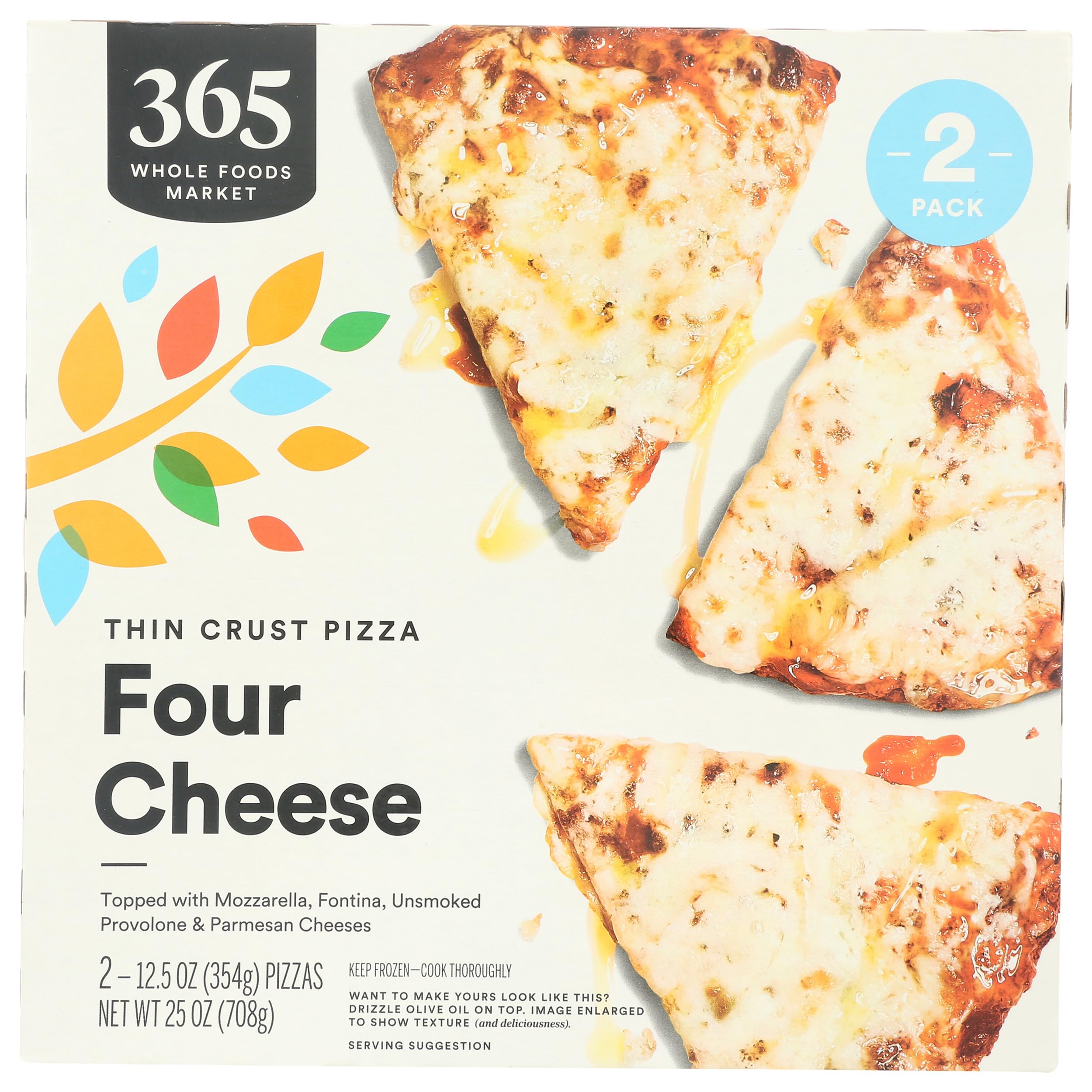 365 by Whole Foods Market Two Pack Cheese Pizza, 25 OZ