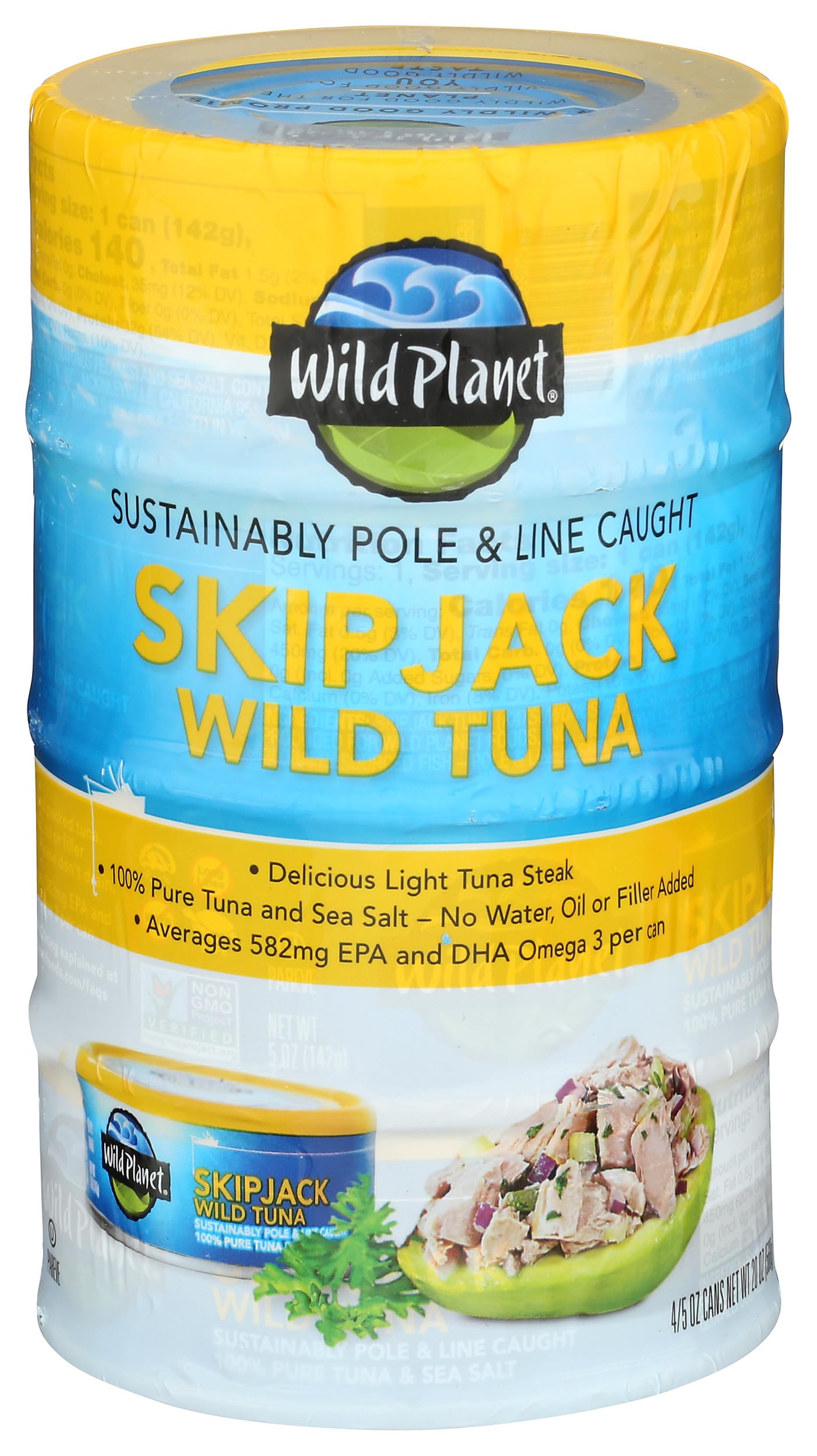 Skipjack Tuna, 20 Ounce (Pack of 4)