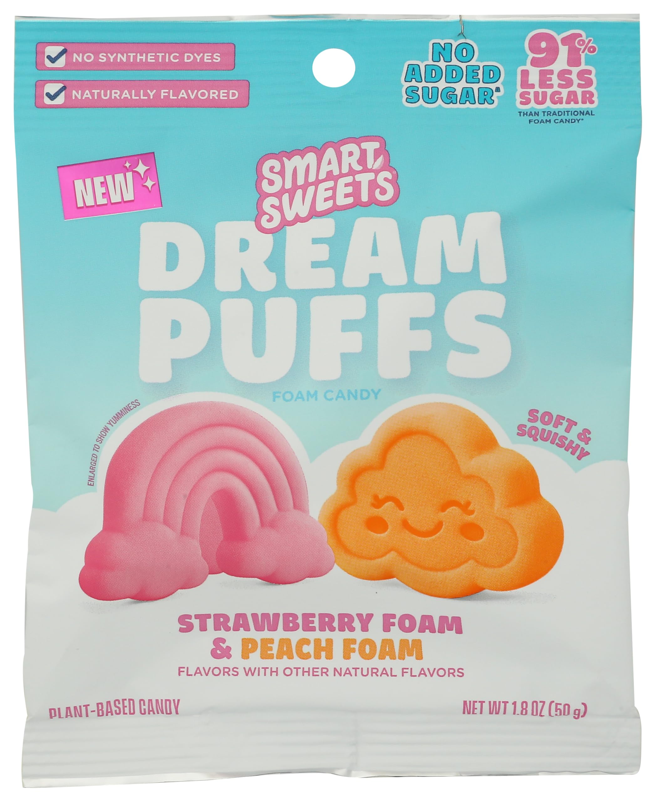 Smart Sweets Soft Cloud Puffs Gummies, 1.8 OZ