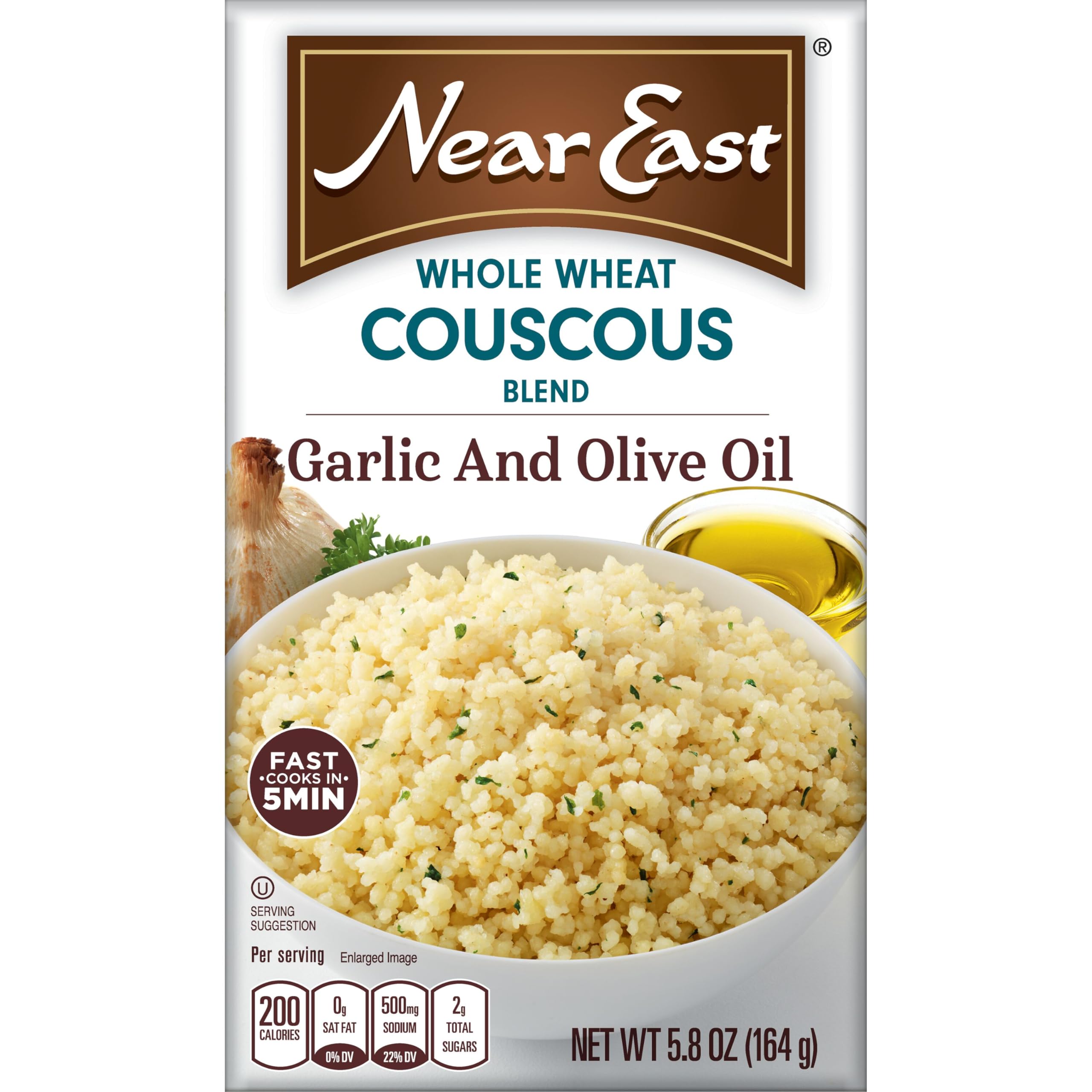 Near East Couscous, Roasted Garlic & Olive Oil, 5.8 oz