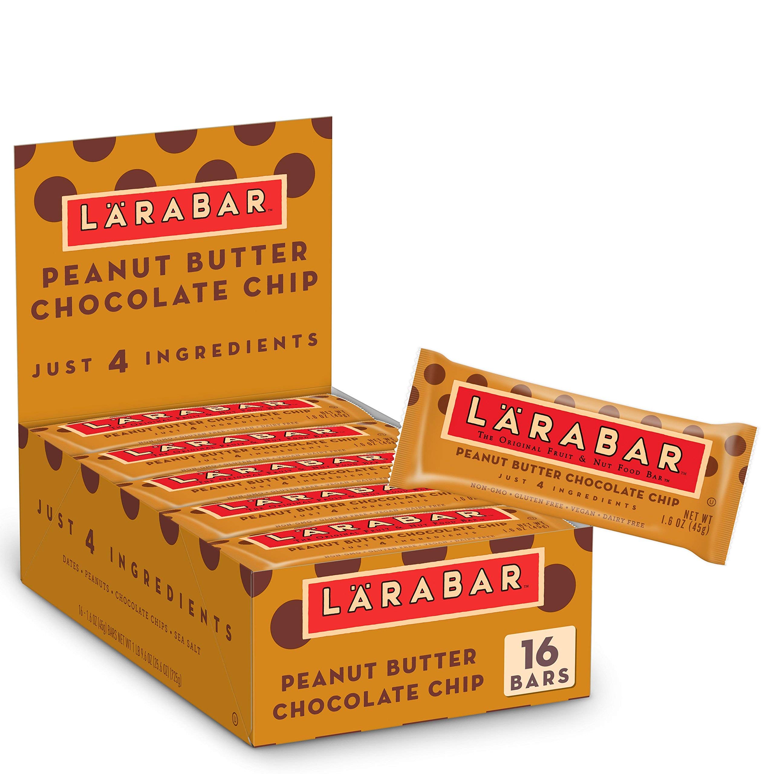 Larabar Snack Bar, Peanut Butter Chocolate Chip, 16 ct