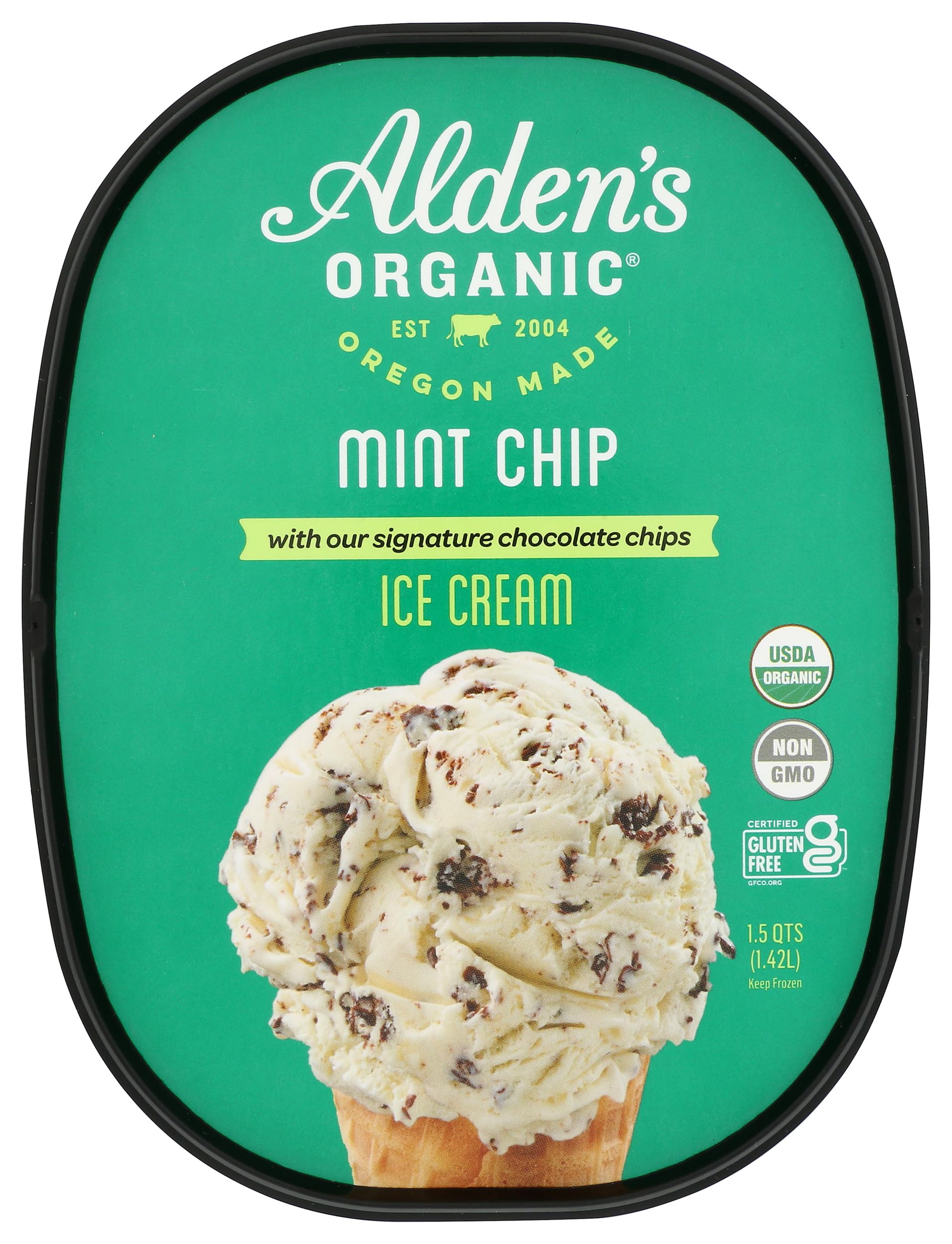 Organic Mint Chip Ice Cream, 48 oz (Frozen)