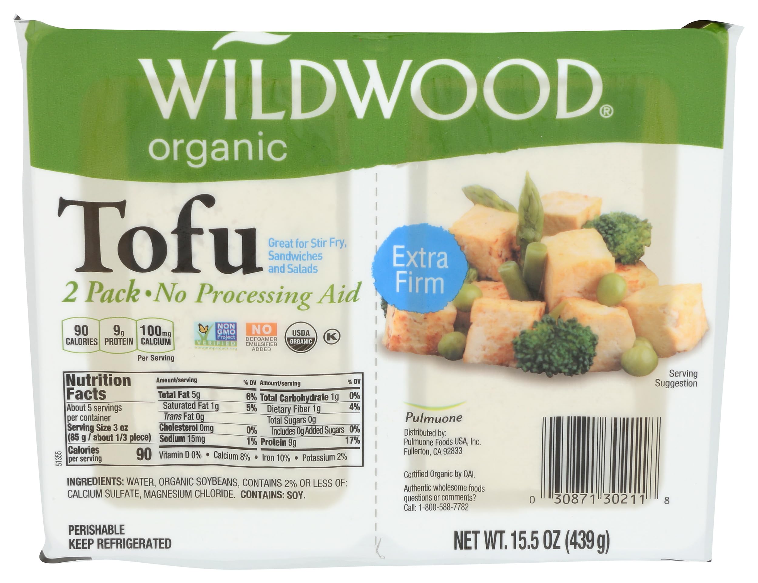 Tofu Extra Firm Organic, 15.5 Ounce