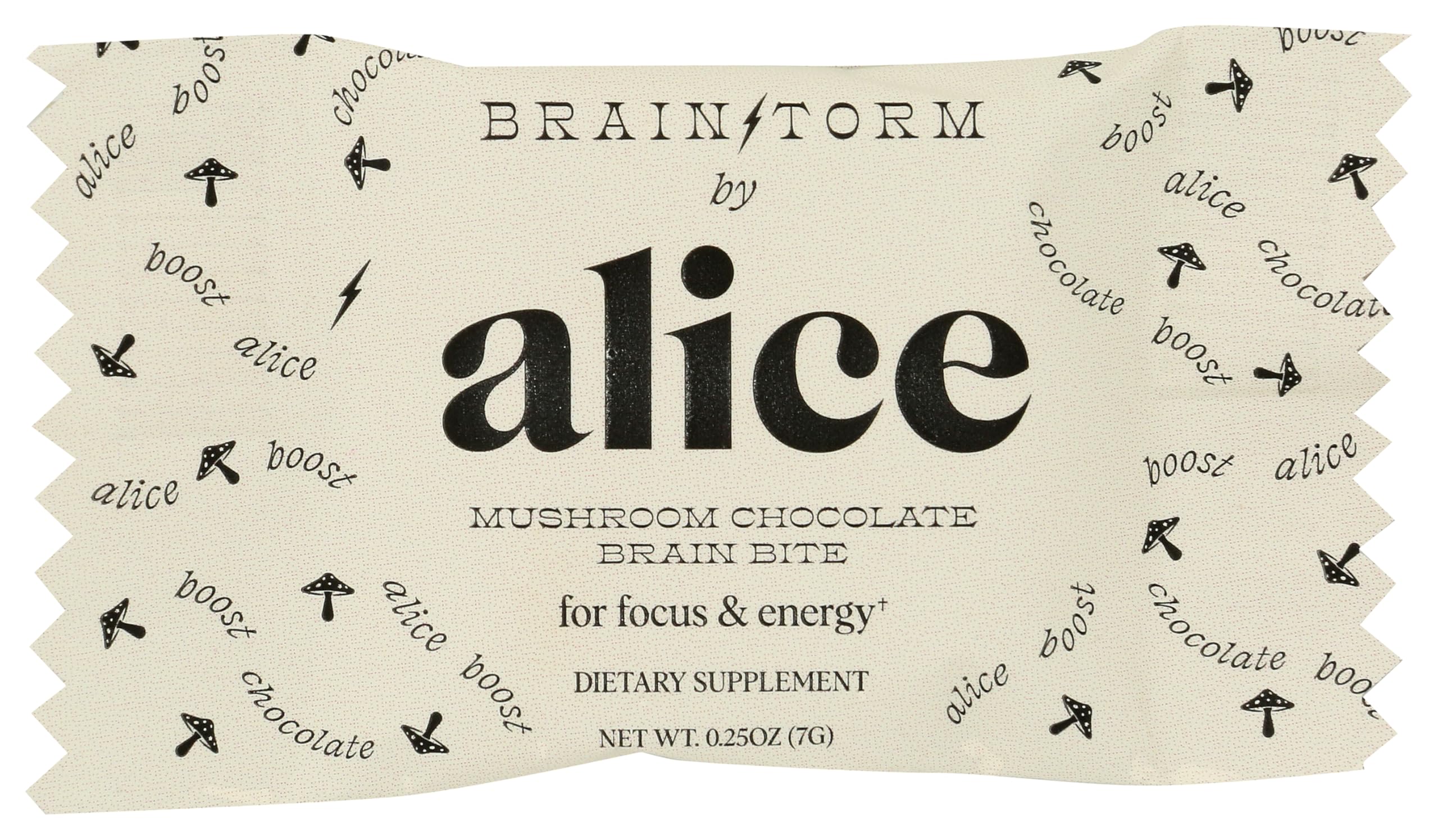 Alice Mushrooms Brainstorm Mushroom Chocolate SGL, 0.25 OZ