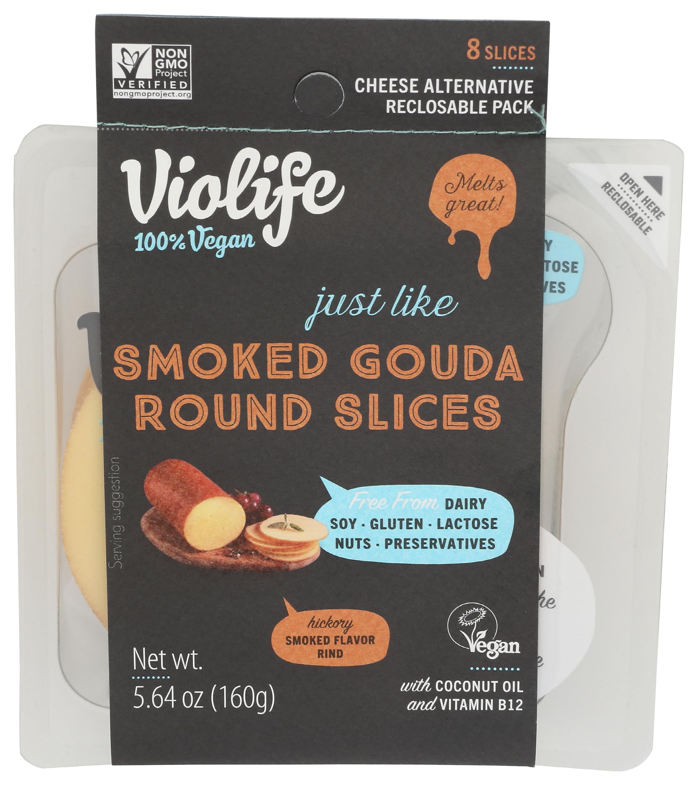 Violife Plant Based Smoked Gouda Slices, 5.64 OZ
