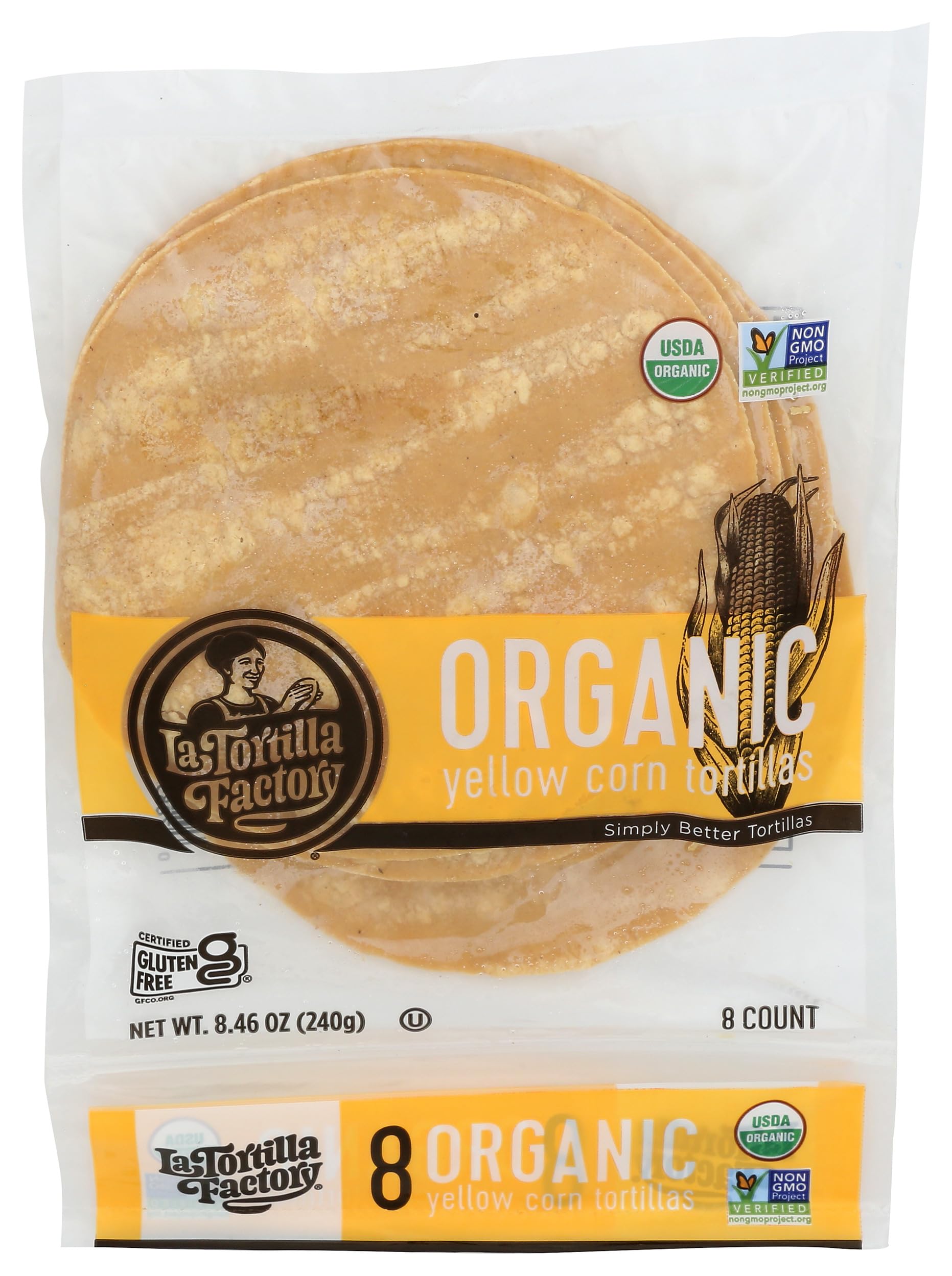 Tortillas Corn Organic, 8.46 Ounce