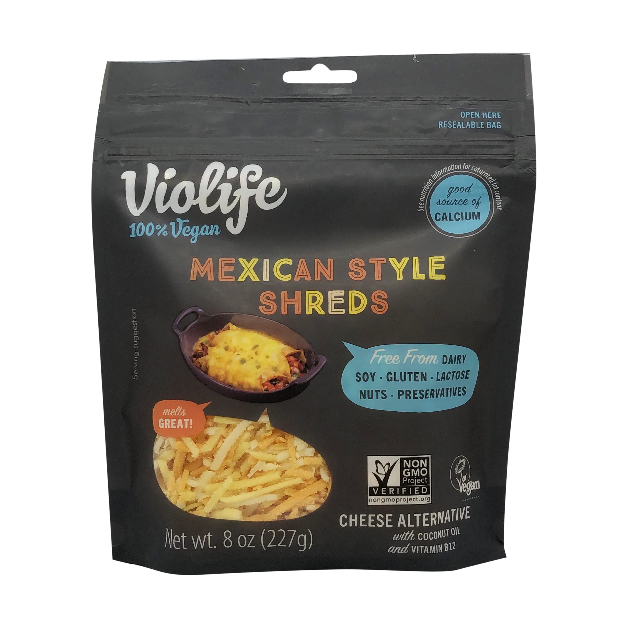 Cheese Plant Based Shred Mexican Style, 8 Ounce
