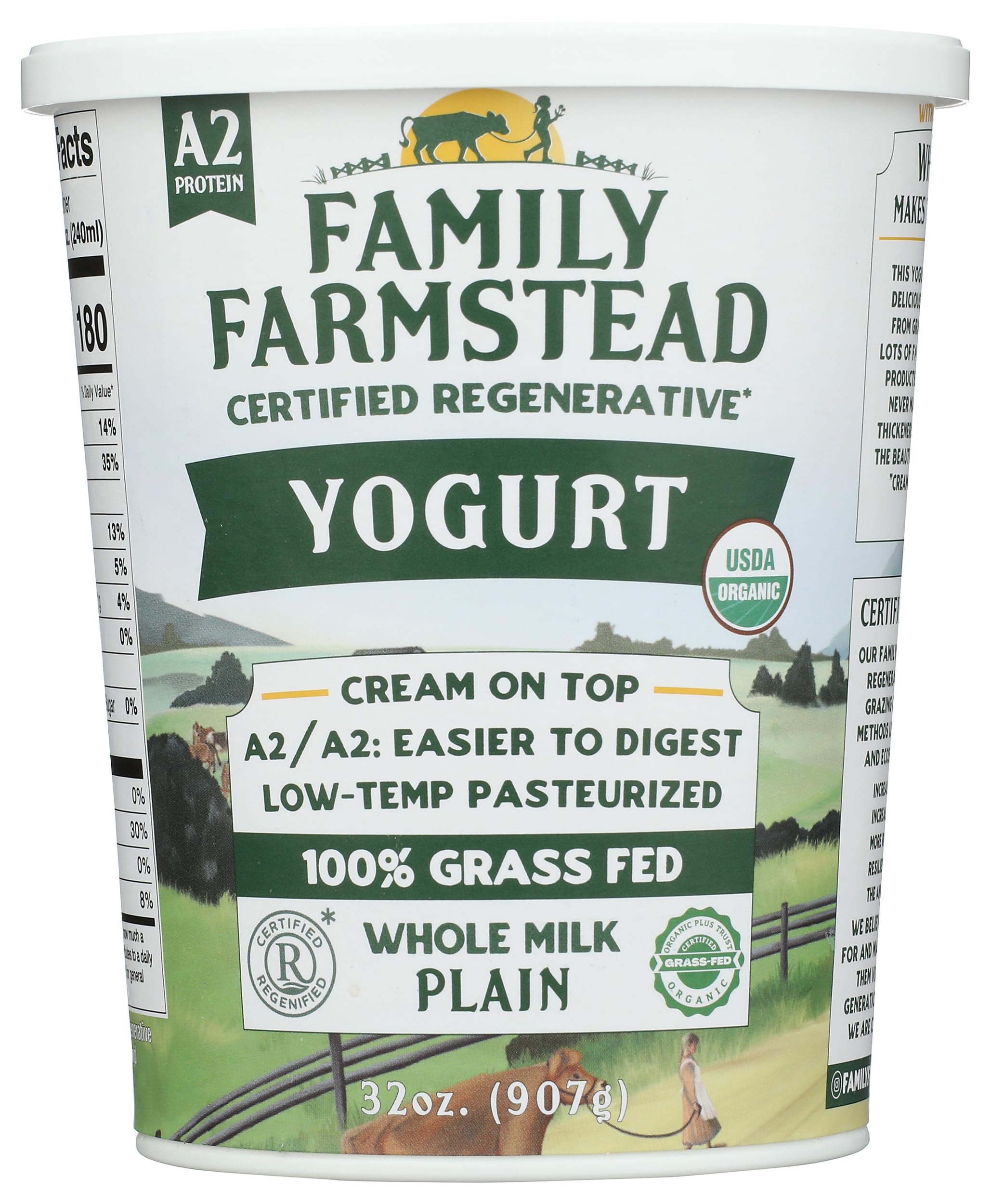 Yogurt Regenerative Cream Top, 32 Ounce