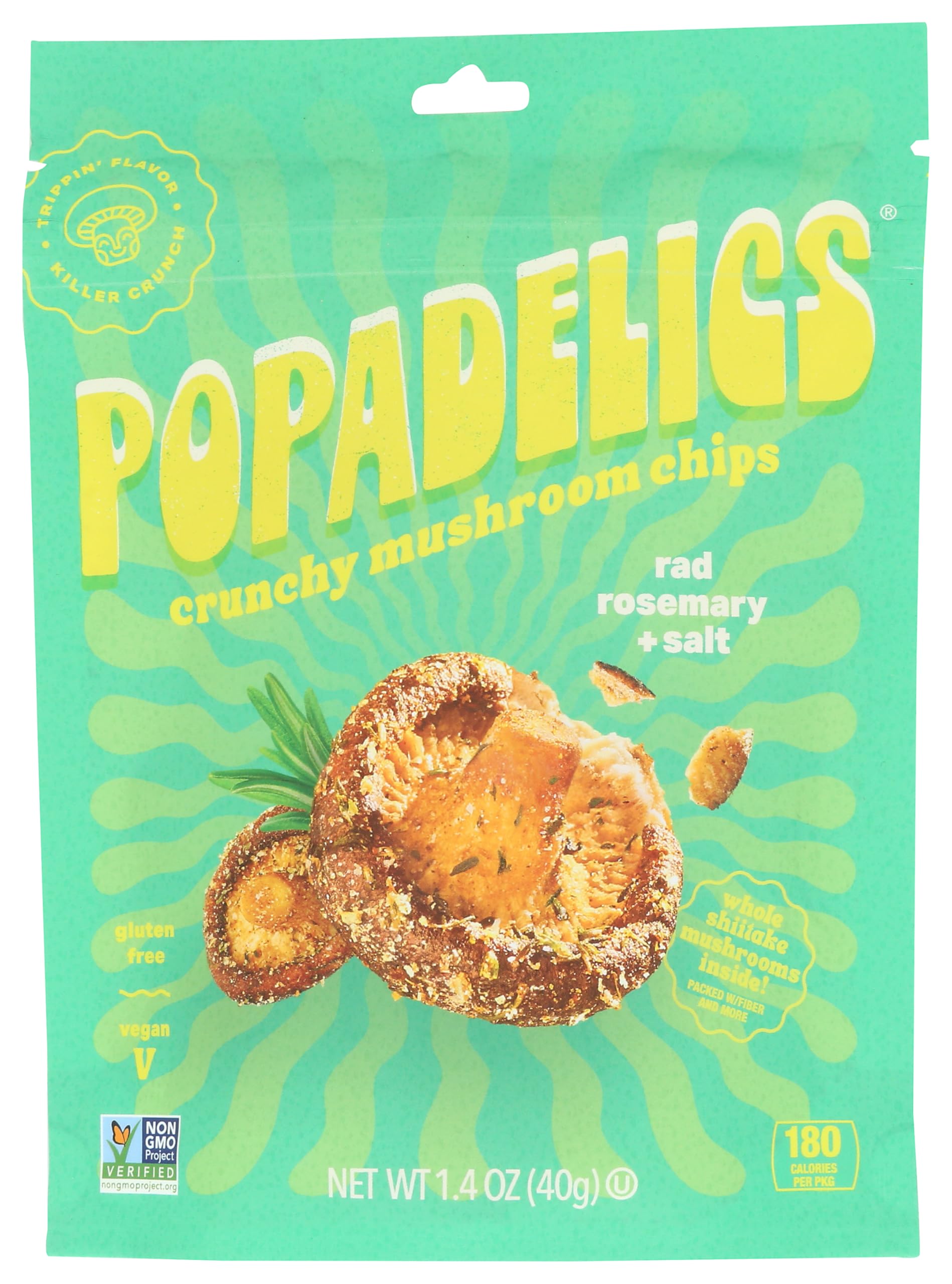 Chips Crunchy Mushroom Rad Rosemary & Salt, 1.4 Ounce
