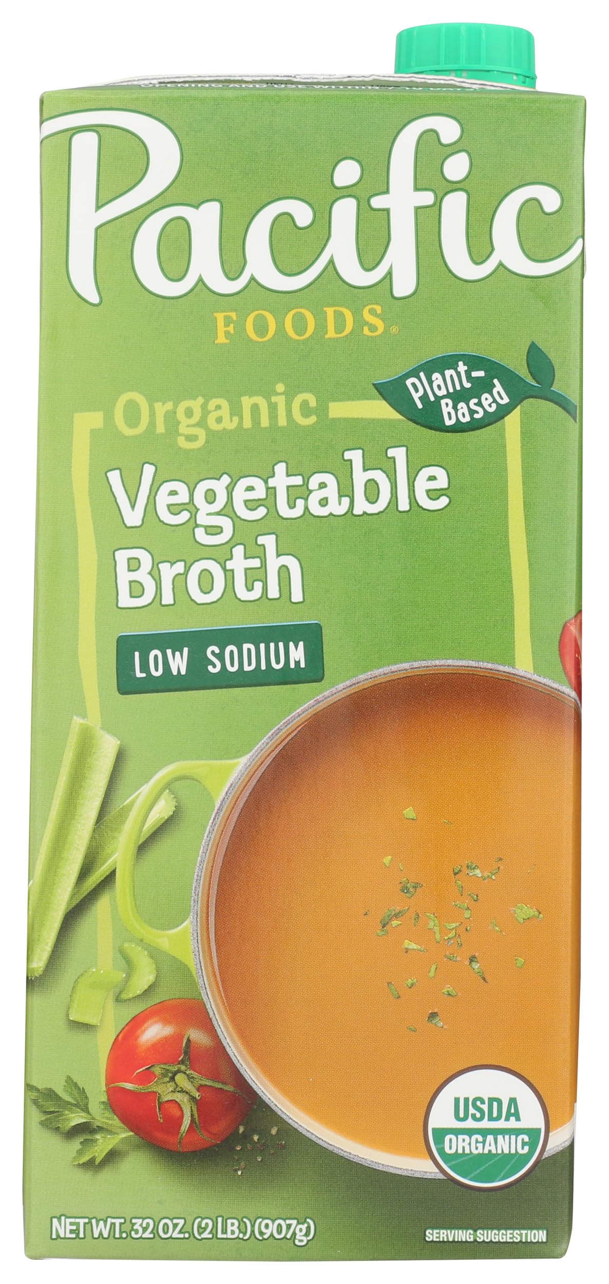 Broth Vegetable Low Sodium Organic, 32 Fl Oz