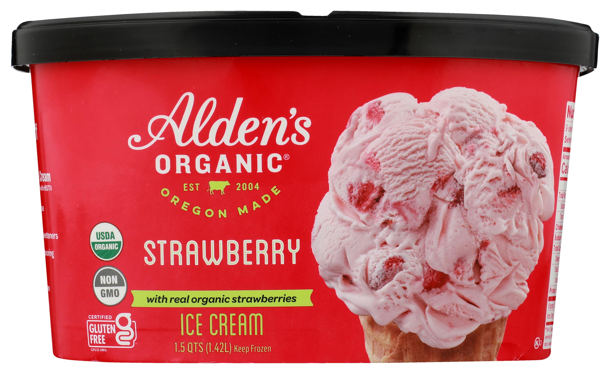 Organic Strawberry Ice Cream, 48 oz (Frozen)