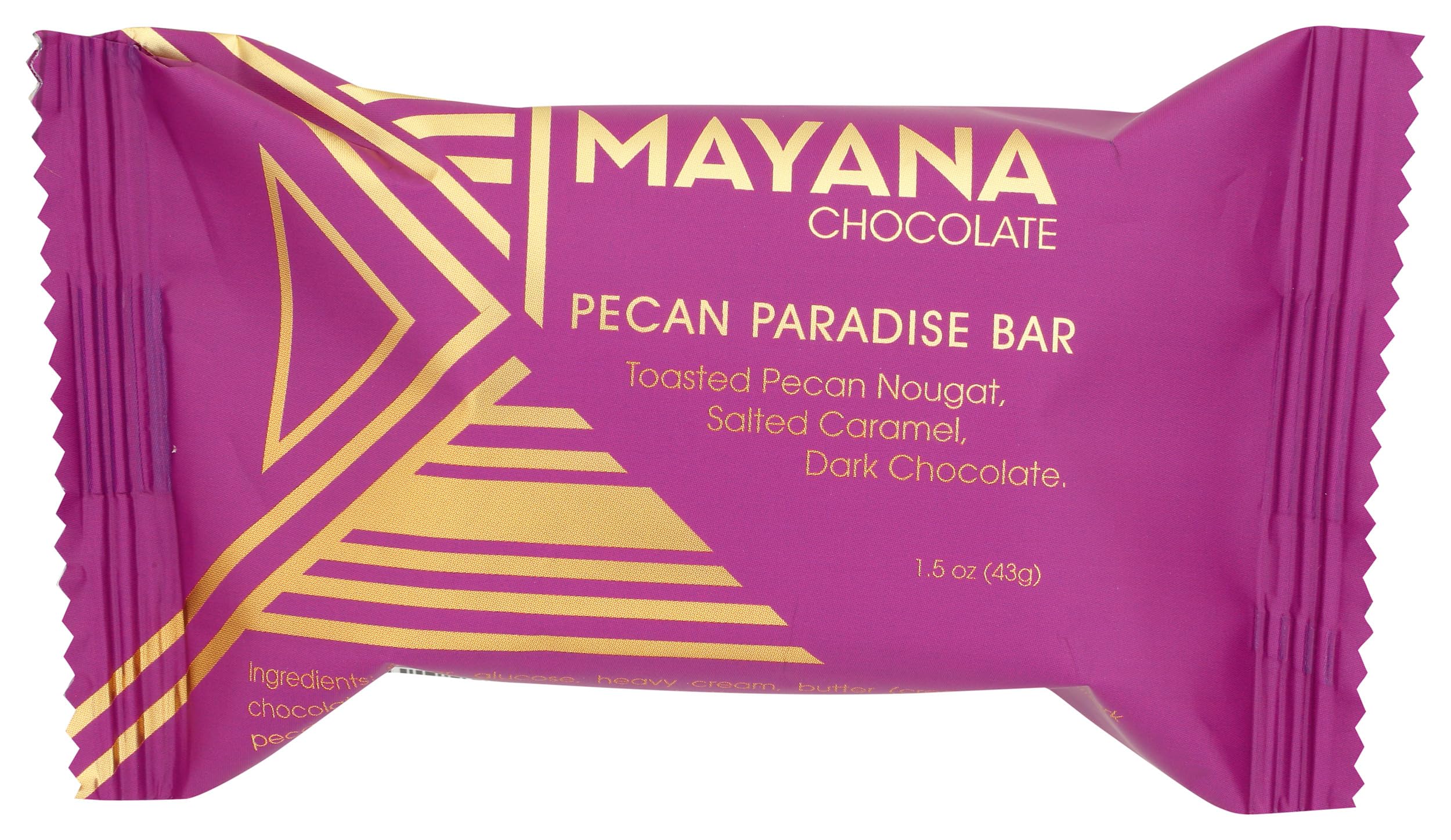 Mayana Chocolate, Bar Chocolate Pecan Paradise Mini, 1.5 Ounce