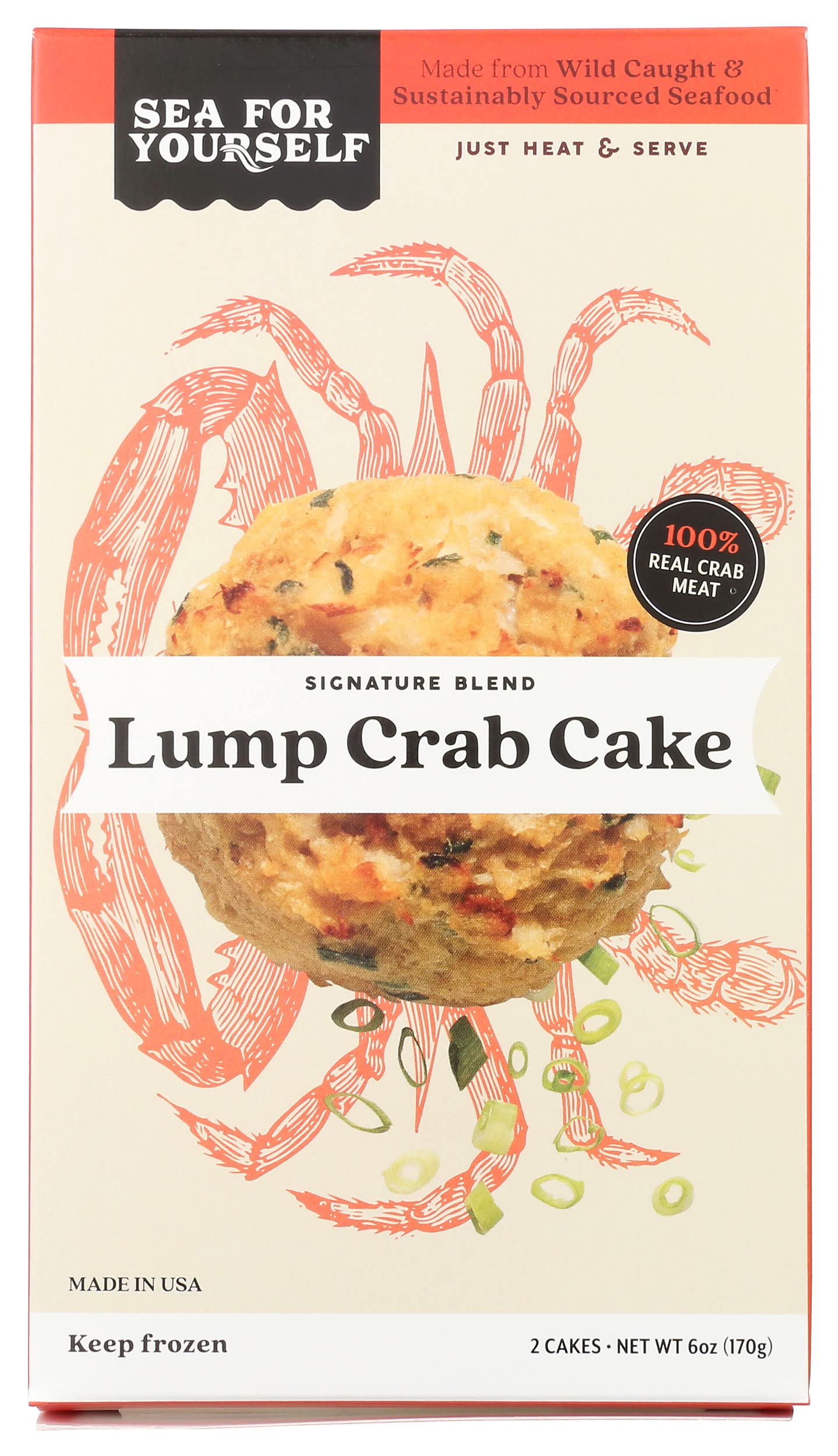 Sea For Yourself Lump Crab Cakes, 6 OZ