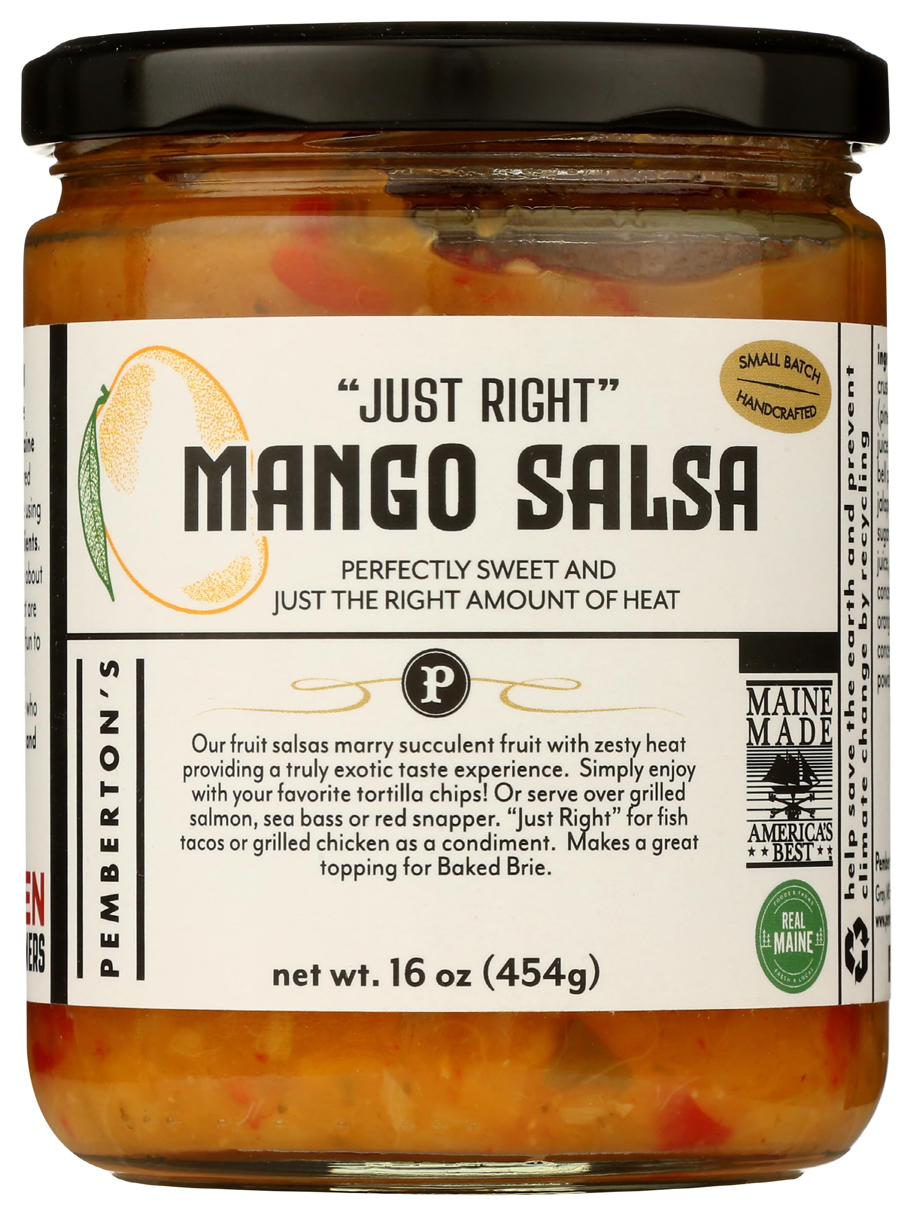 Pembertons Just Right Mango Salsa, 16 OZ