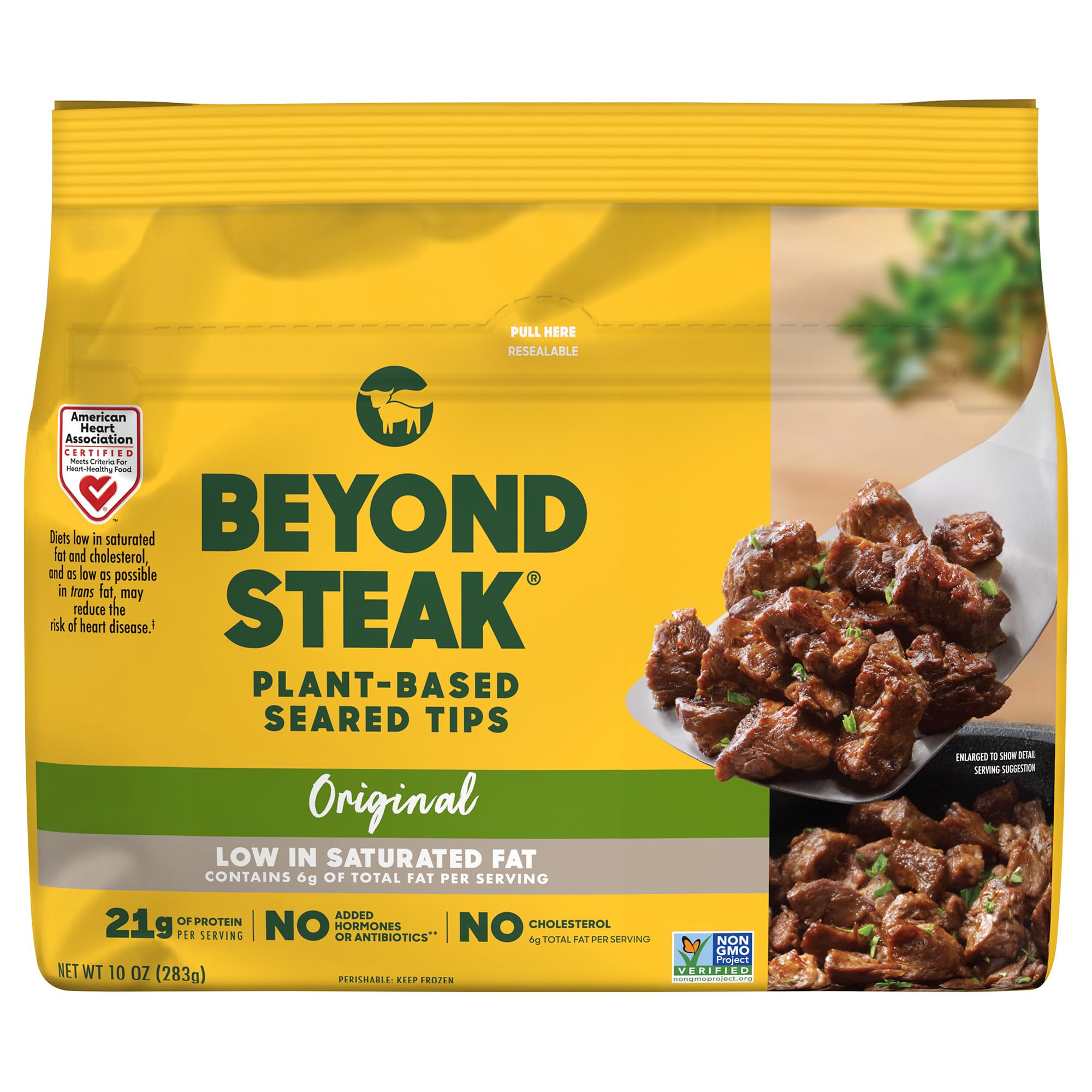 Beyond Meat, Steak Plant Based Seared Tips, 10 Ounce