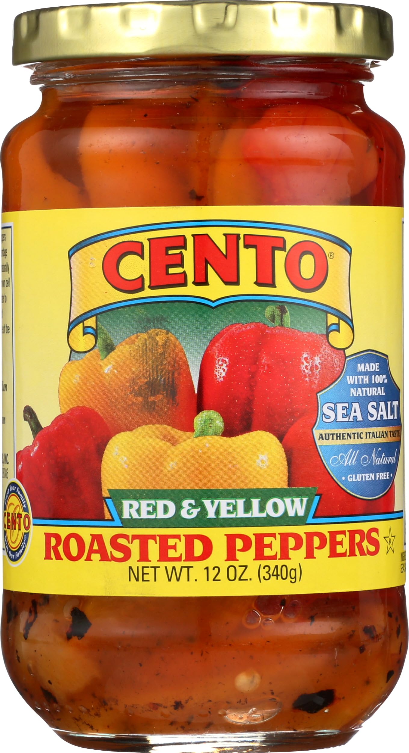 Cento Foods Peppers Red Yellow Roasted, 12 OZ