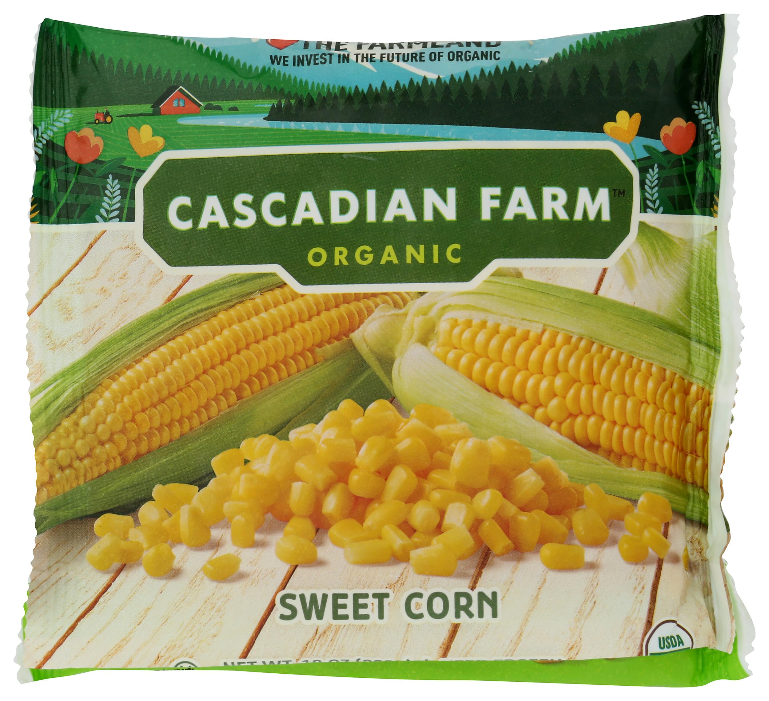 Cascadian Farm Organic Sweet Corn 10 oz Bag (Frozen) | USDA Organic, Stovetop or Microwave Ready, Great for Soups, Pot Pies, Casseroles & Side Dishes