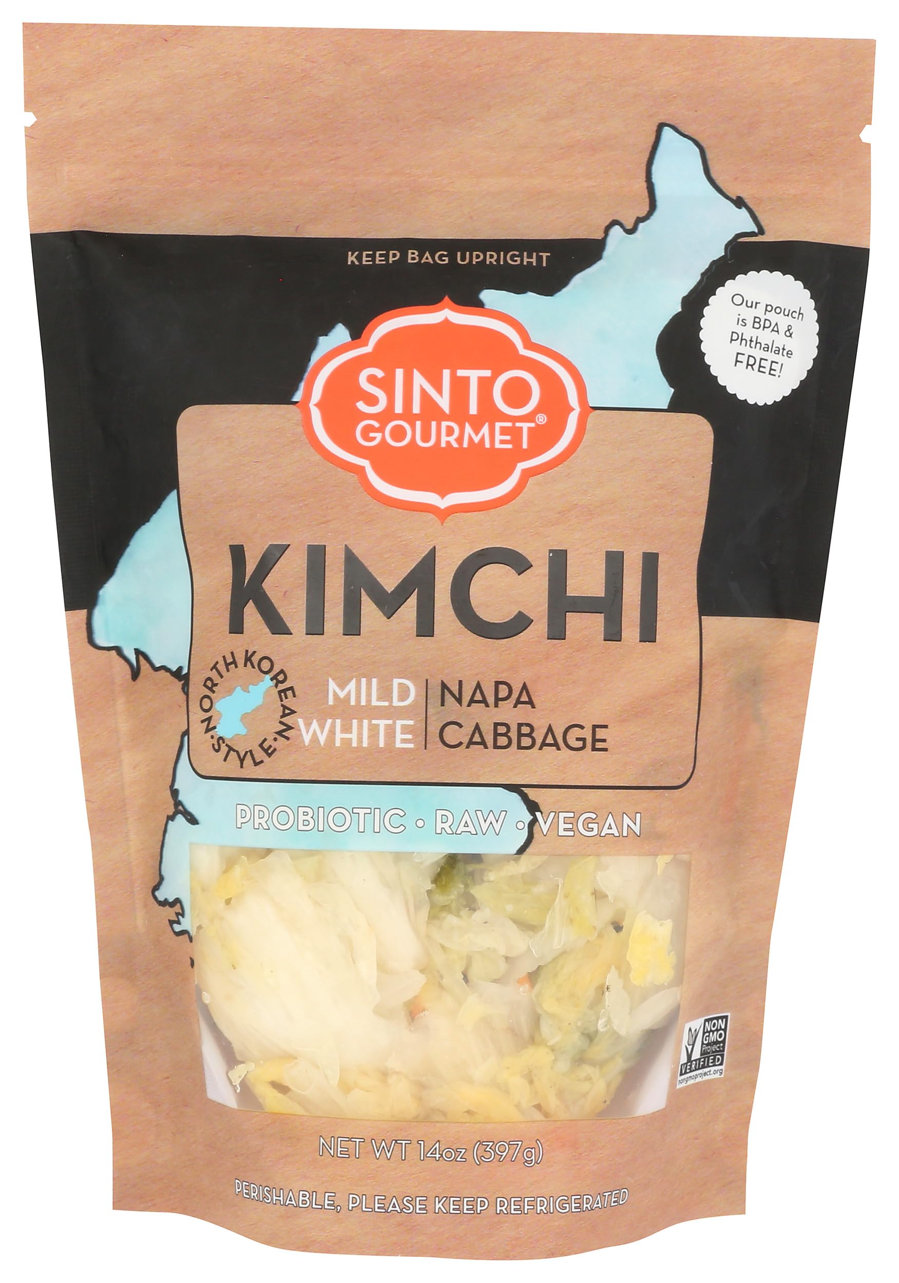 Kimchi Mild White Napa Cabbage, 16 Ounce