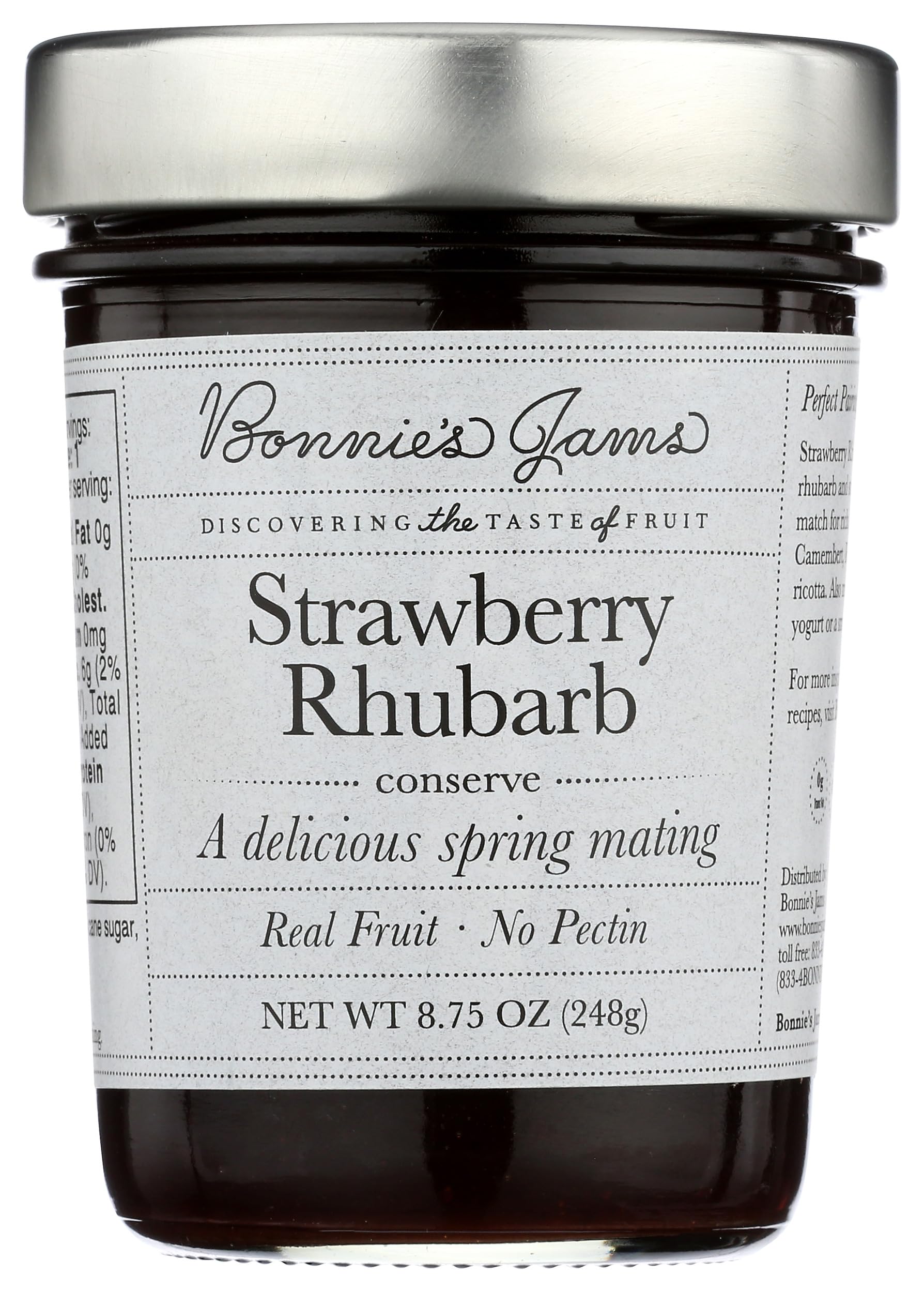 Strawberry Rhubarb Jam, 8.75 Ounce