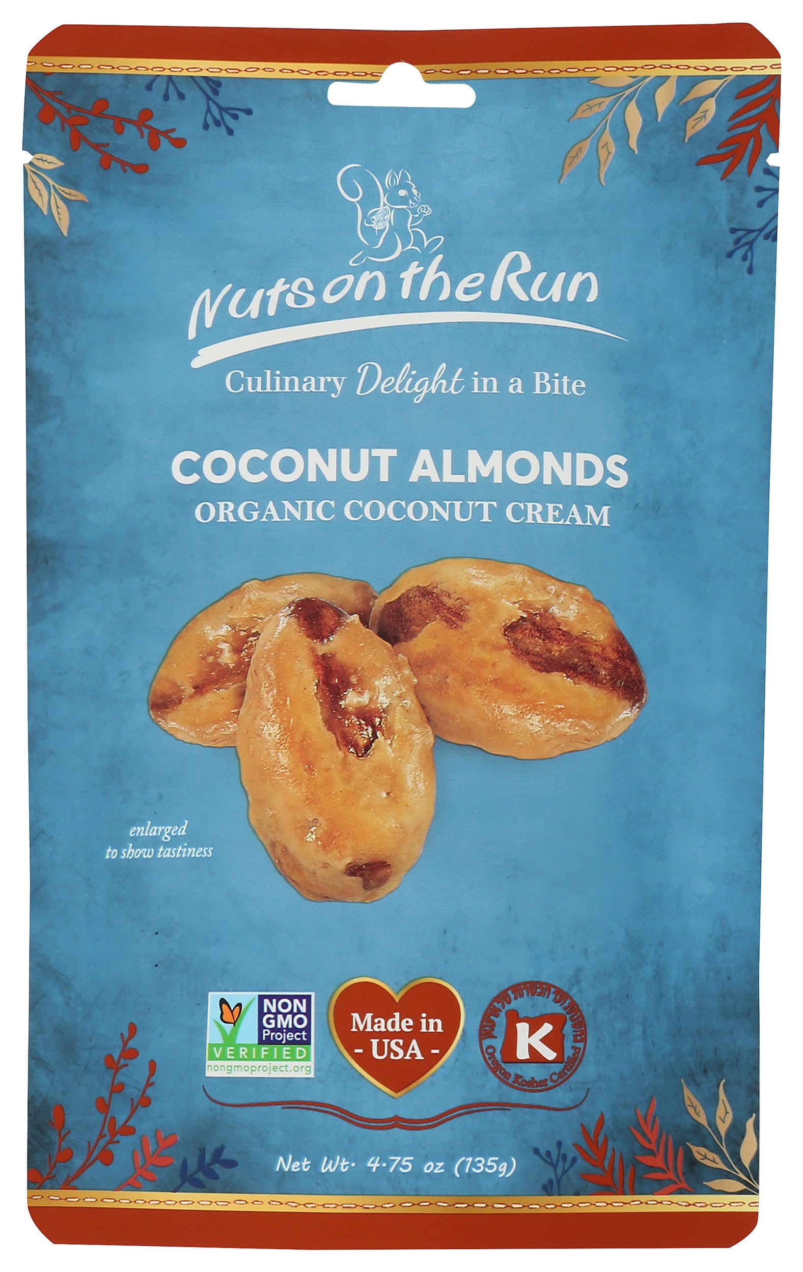 Nuts On The Run, Almond Coconut, 4.75 Ounce