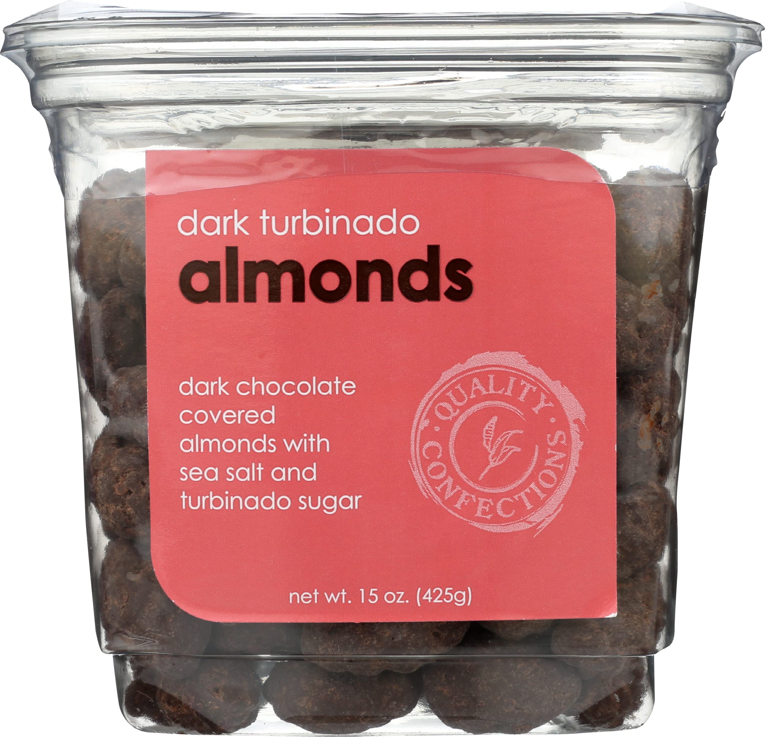 Almonds Dark Sea Salt Turbinado, 15 Ounce