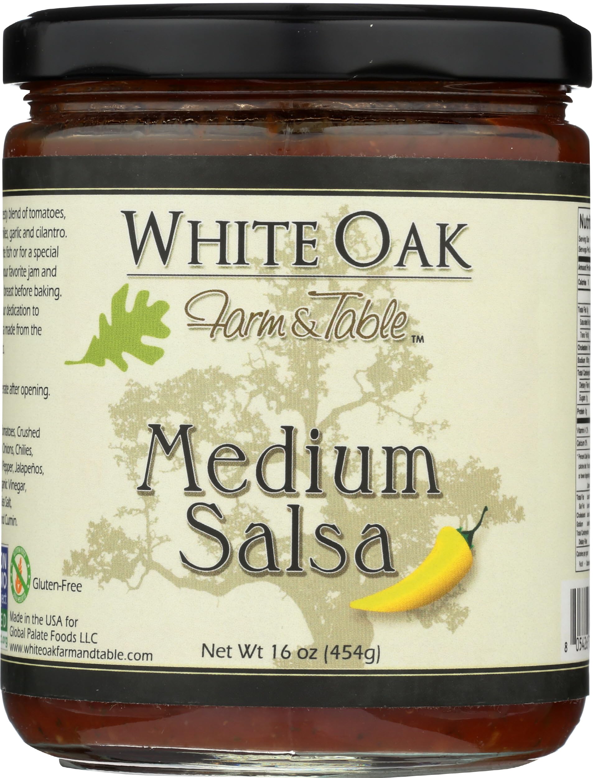White Oak Farm & Table, Salsa Medium, 16 Ounce