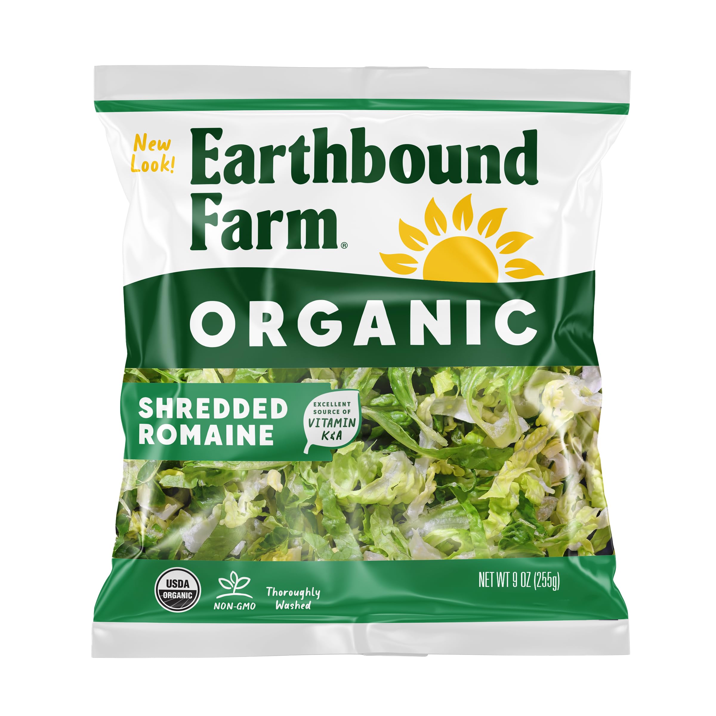 Earthbound Farm Organic Shredded Romaine Lettuce, 9 OZ