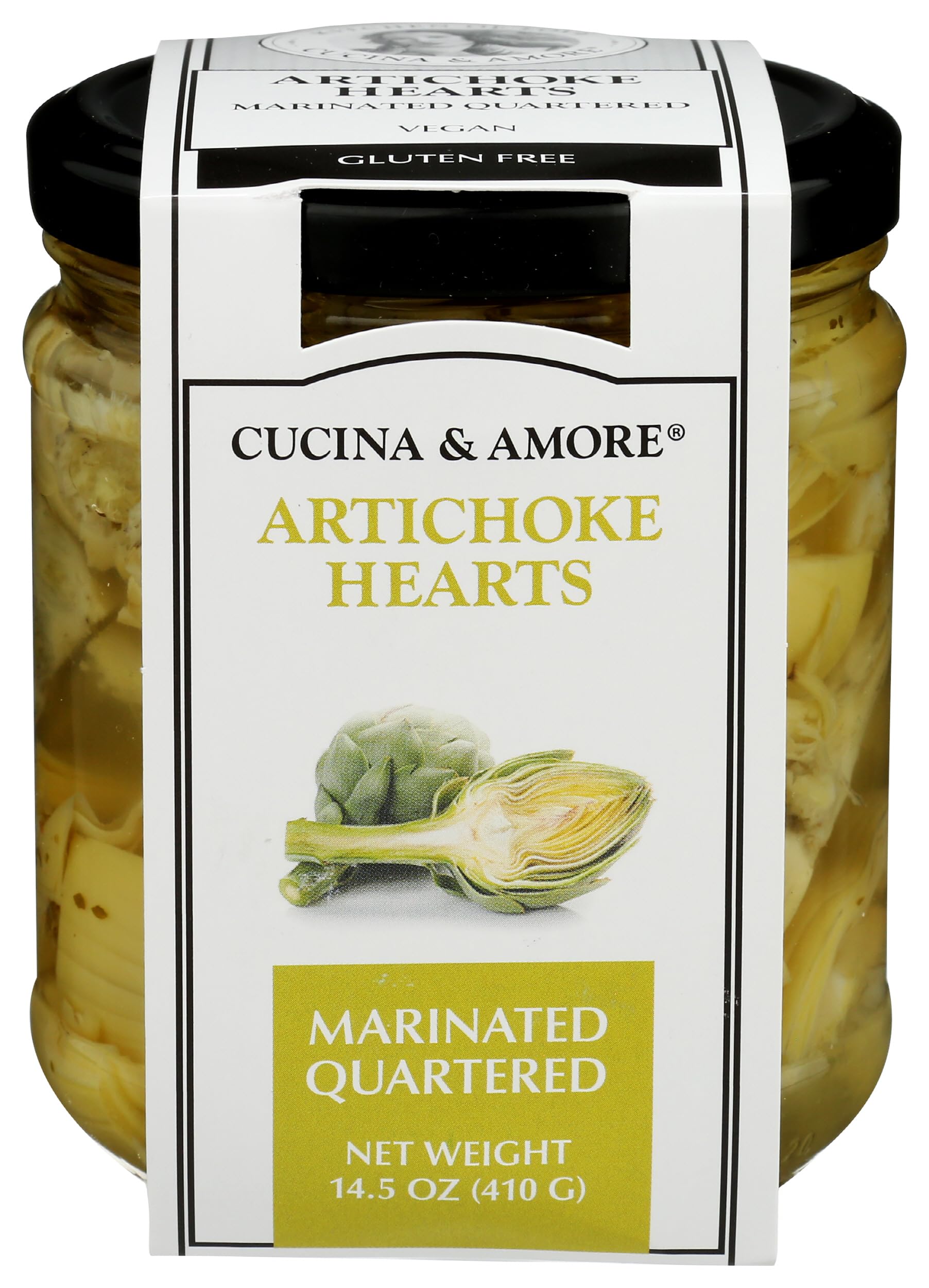 Cucina & Amore Marinated Quartered Artichokes, 14.5 OZ