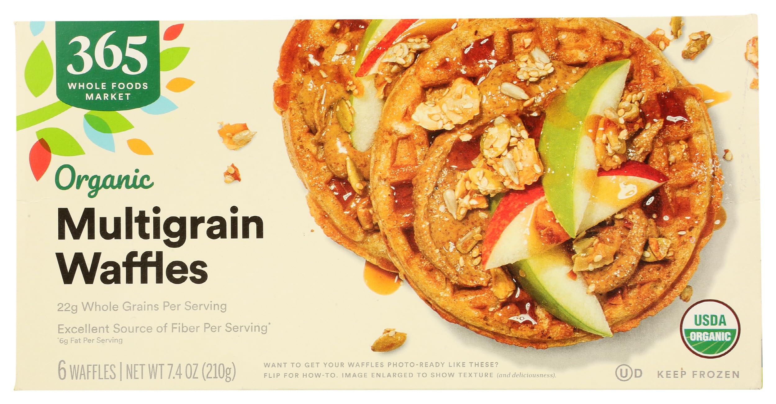 Organic Multigrain Waffles, 7.4 oz