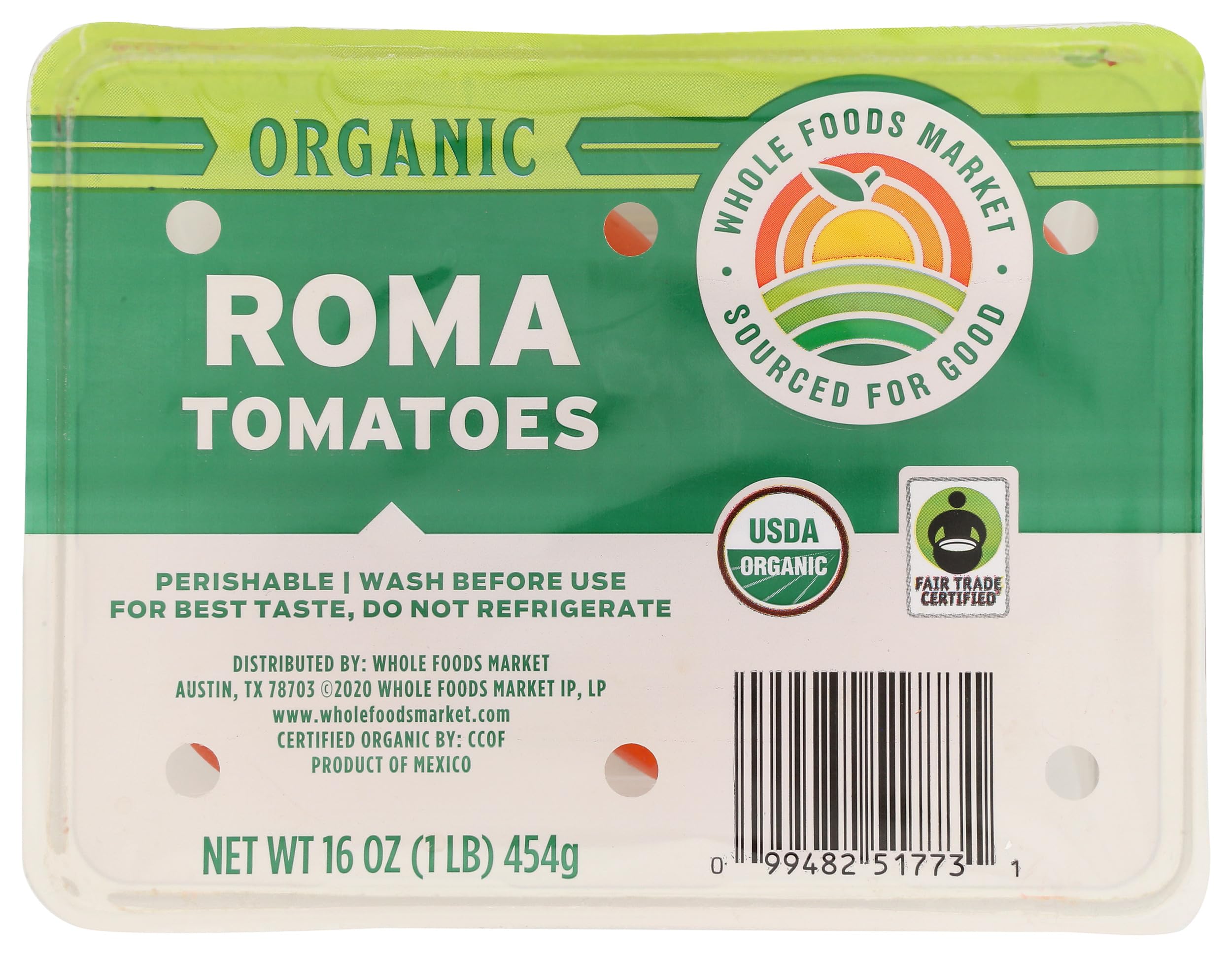 Sunset Organic Roma Tomatoes, 16 OZ