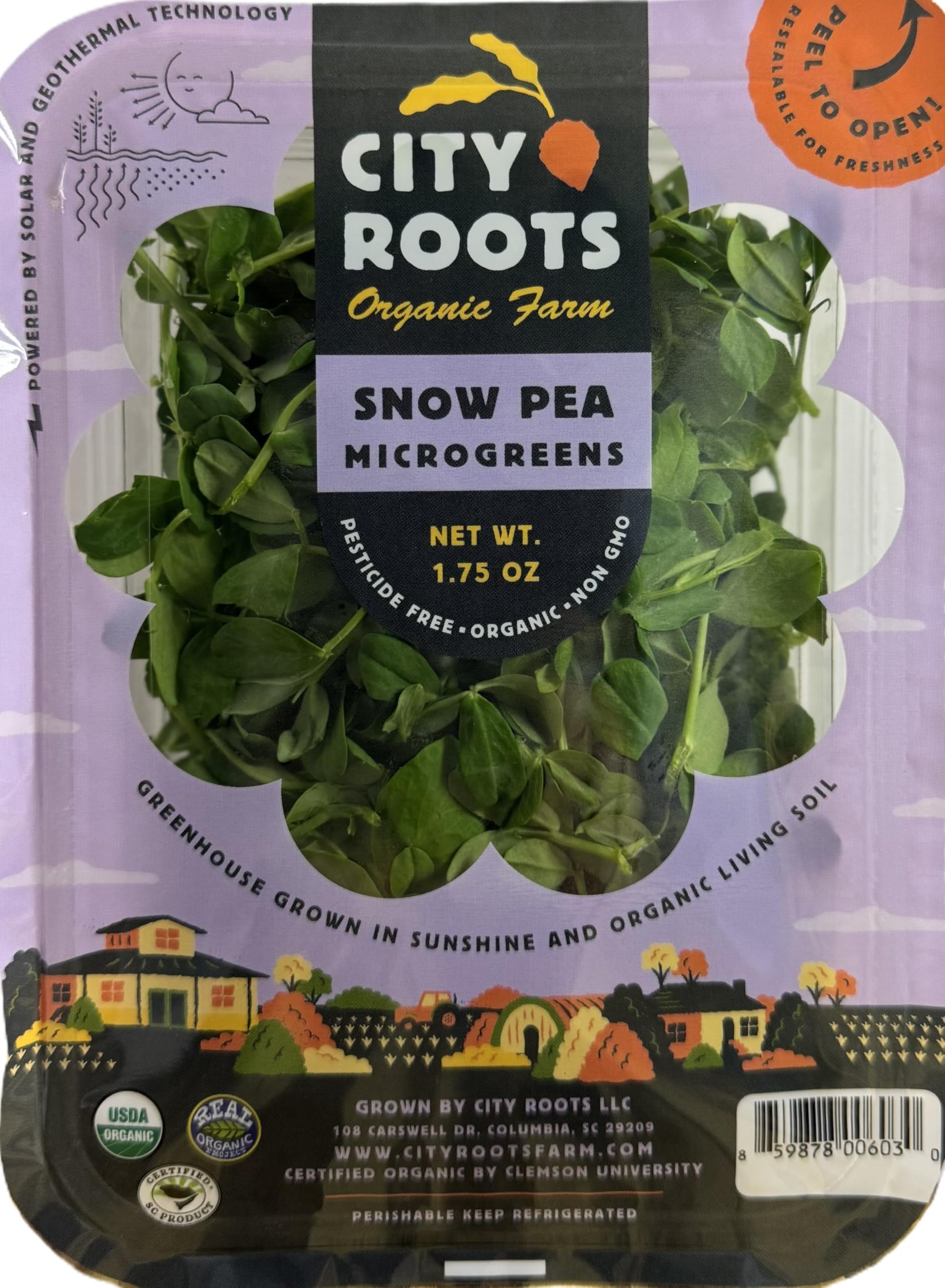 Organic Snow Pea Microgreens, 16 OZ