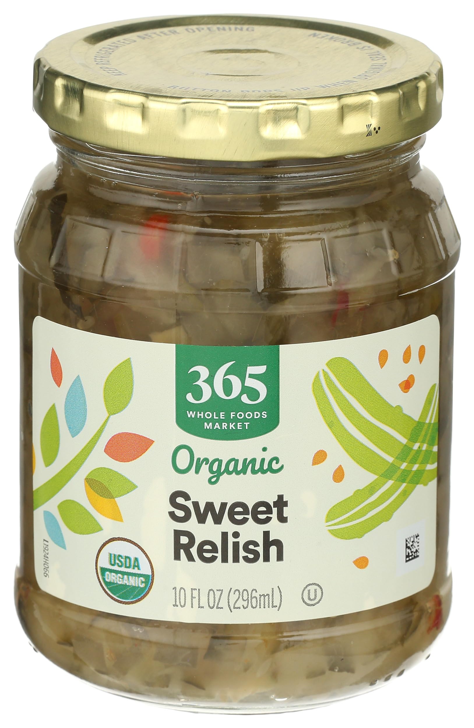 Organic Sweet Pickle Relish, 10 Fl Oz