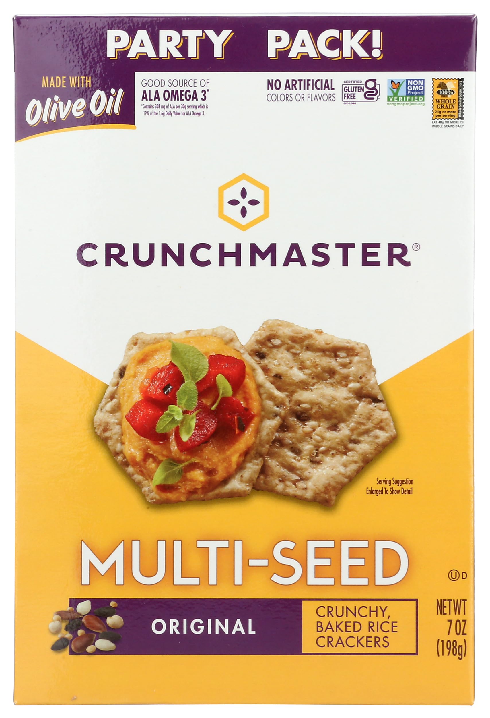 Crunchmaster Original Multi-Seed Crackers Party Pack, 7 OZ