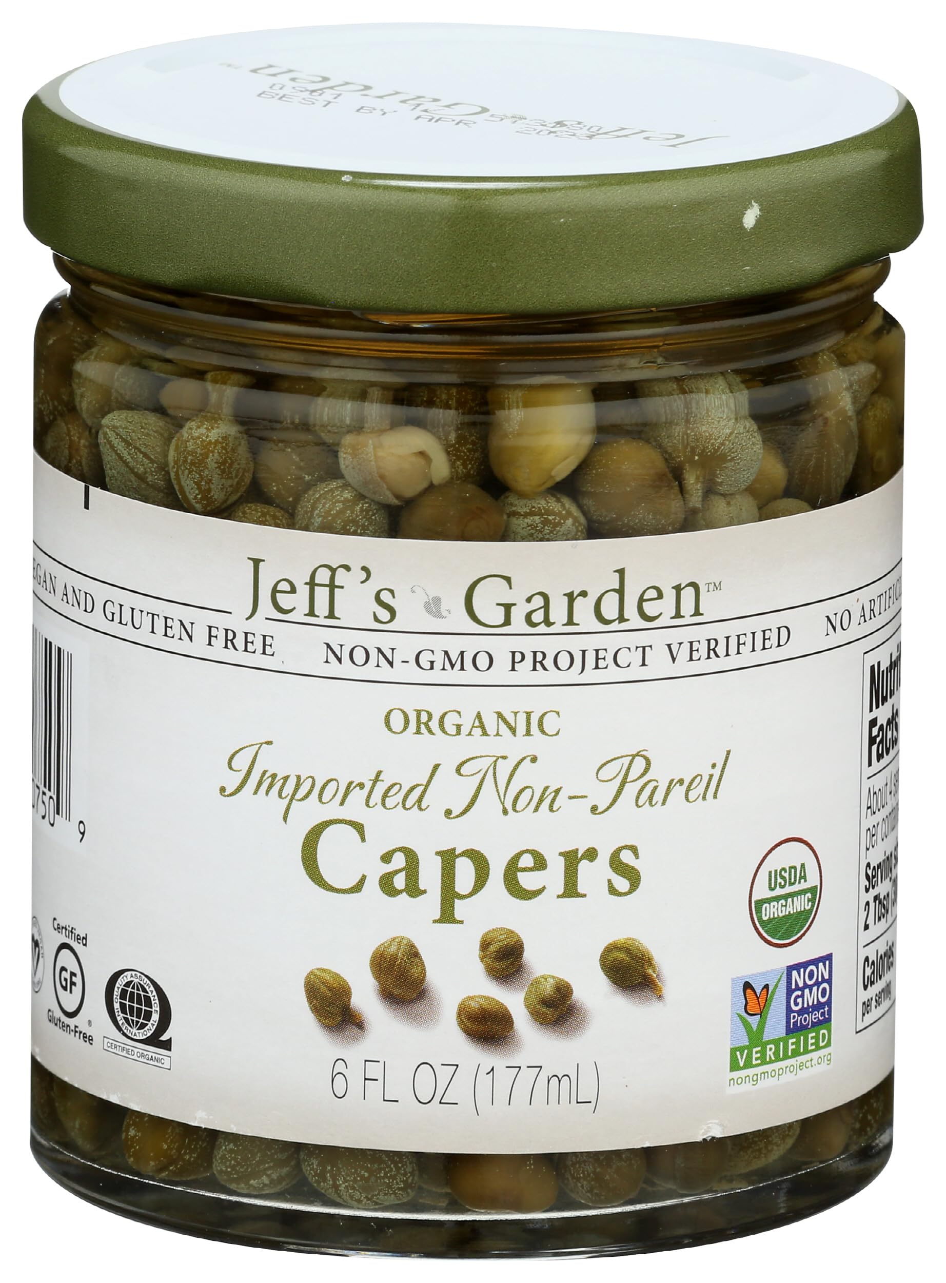 Jeffs Naturals Capers Non Pareil natural, 6 oz