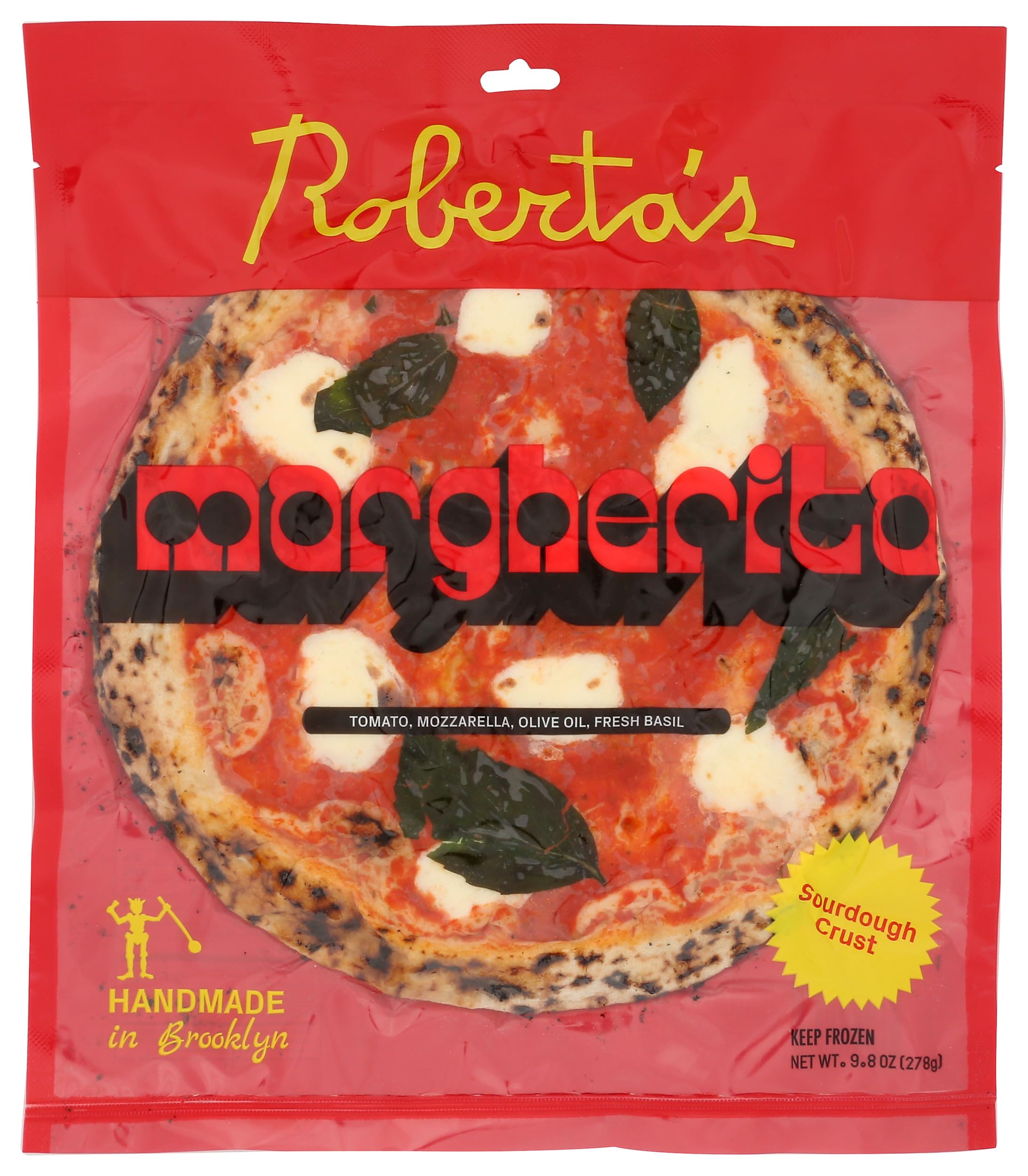 Robertas Frozen Pizza Pizza Margherita, 9.8 Ounce
