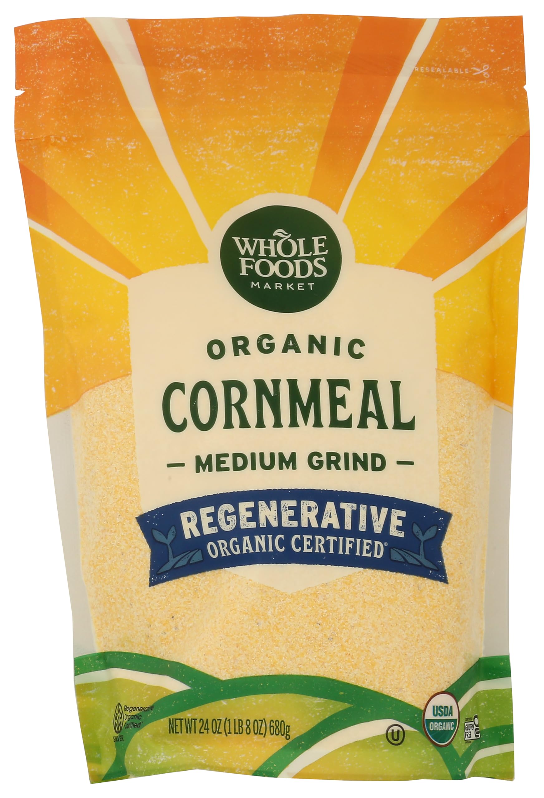 Whole Foods Market Organic Cornmeal, 24 OZ
