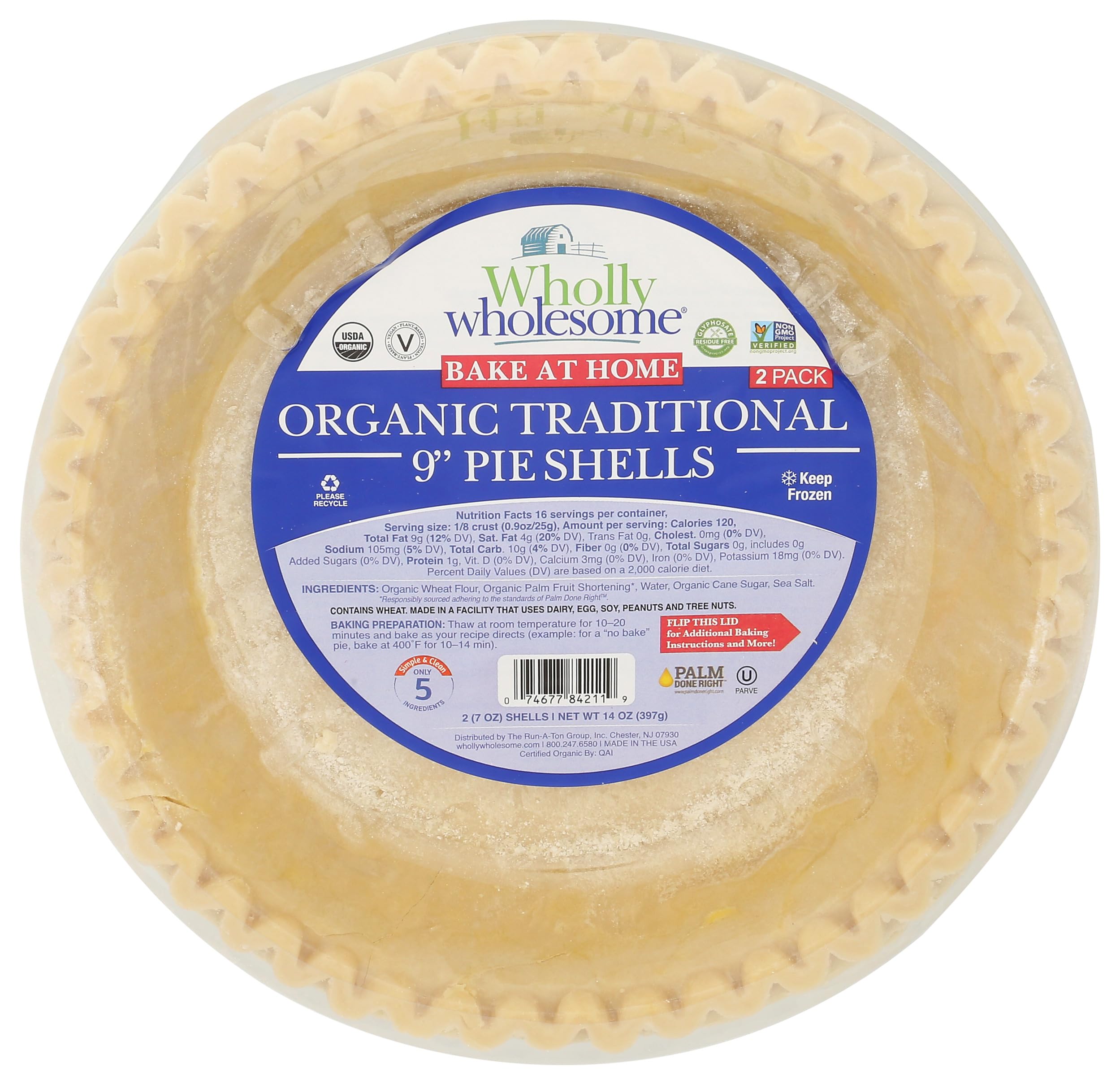 Pie Crust White Flour Organic, 14 Ounce