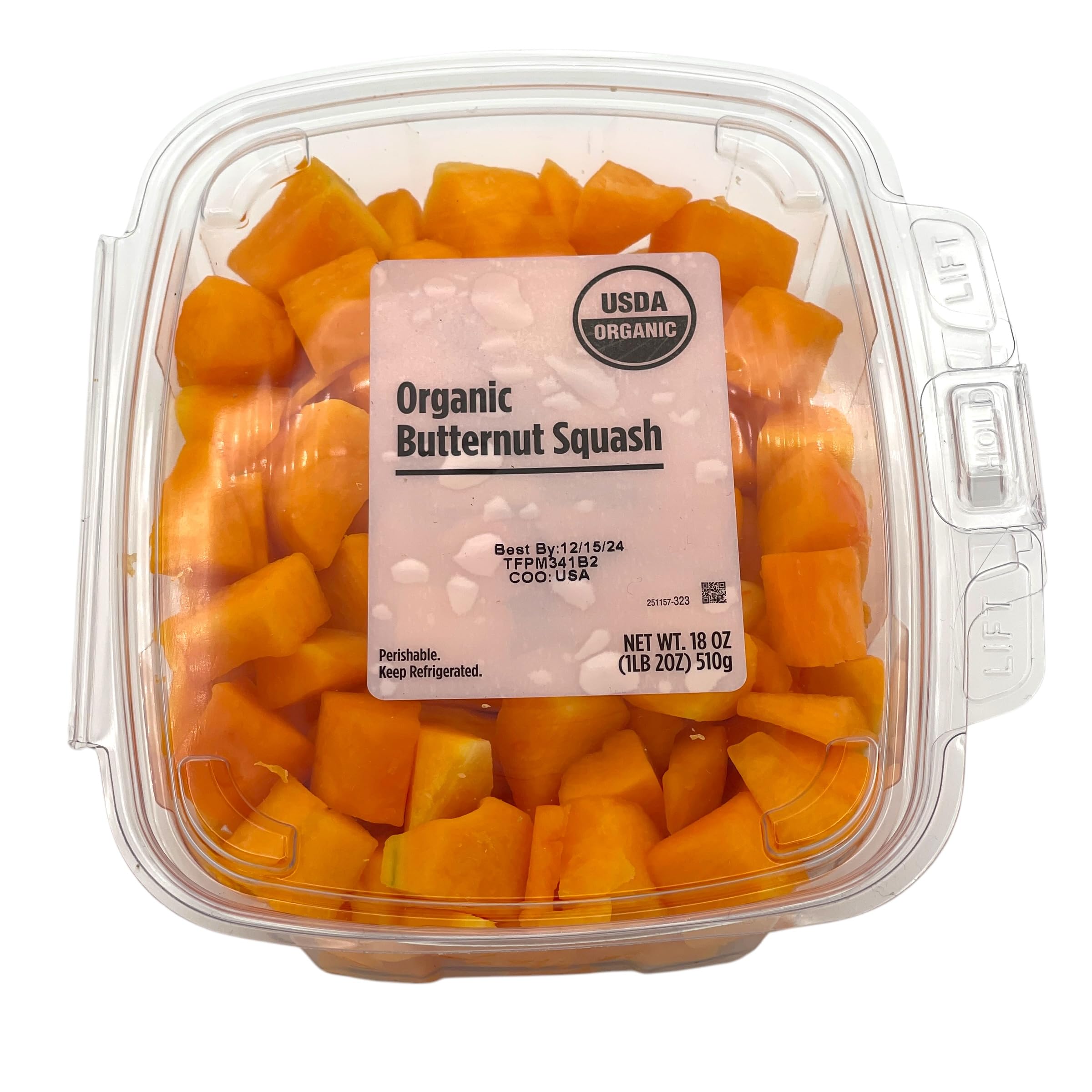Taylor Farms Organic Cubed Butternut Squash, 18 OZ