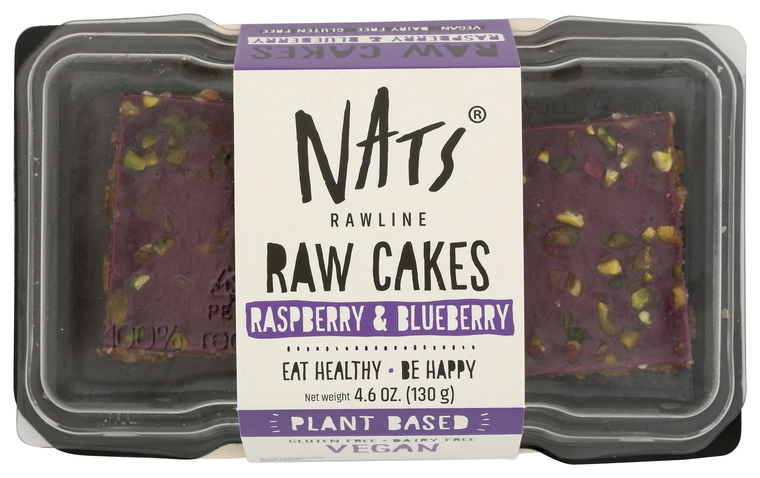 Nats, Cake Raw Raspberry Blueberry, 4.5 Ounce