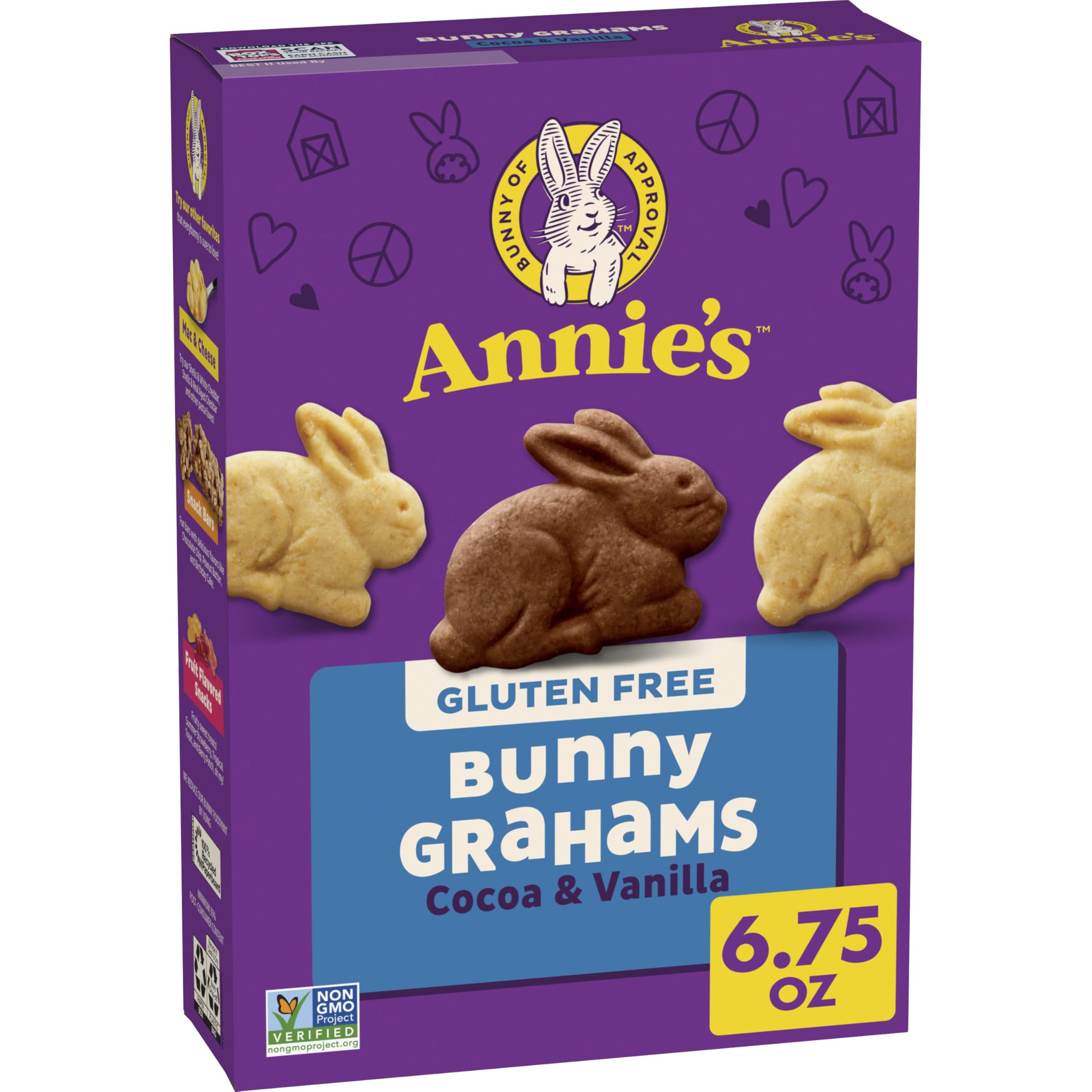 Annie's Gluten Free Cocoa and Vanilla Bunny Cookies, 6.75 oz