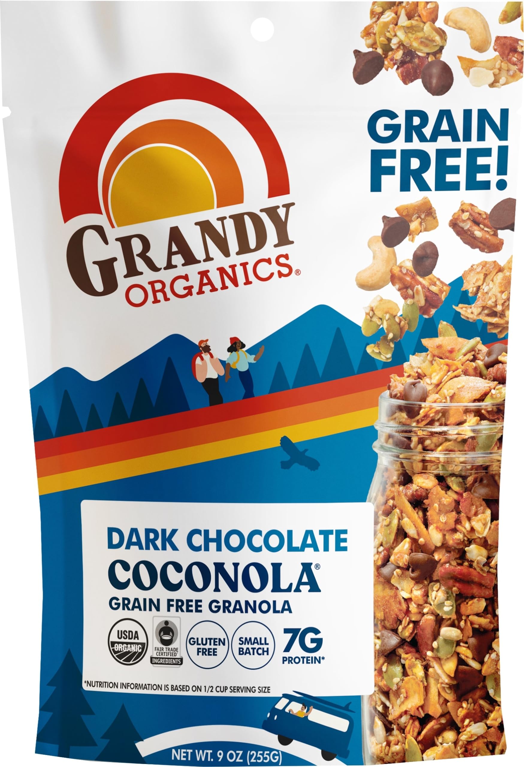 Grandy Oats, Granola Coconola Chocolate Chunk Organic, 9 Ounce