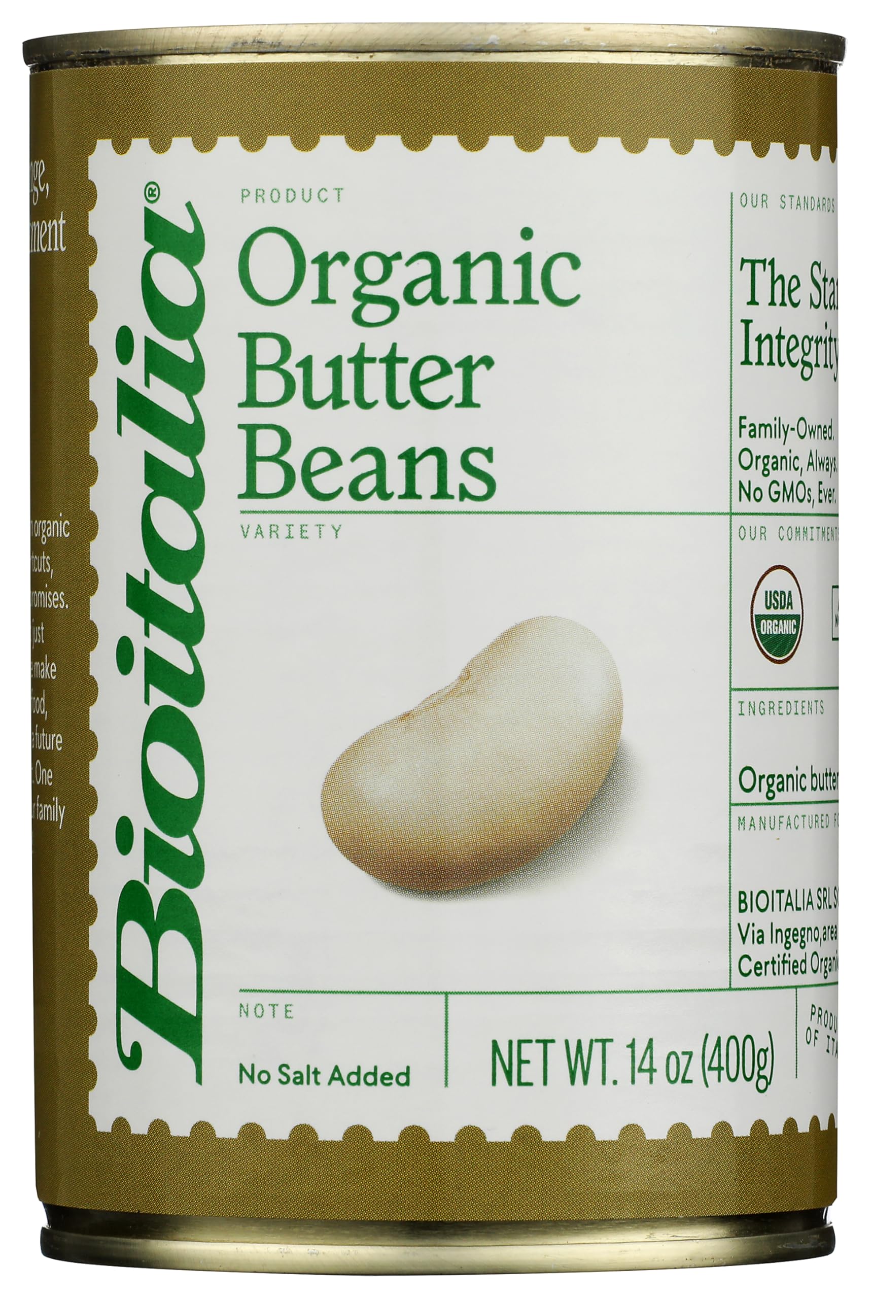 Bioitalia Organic Butter Beans, 14 oz