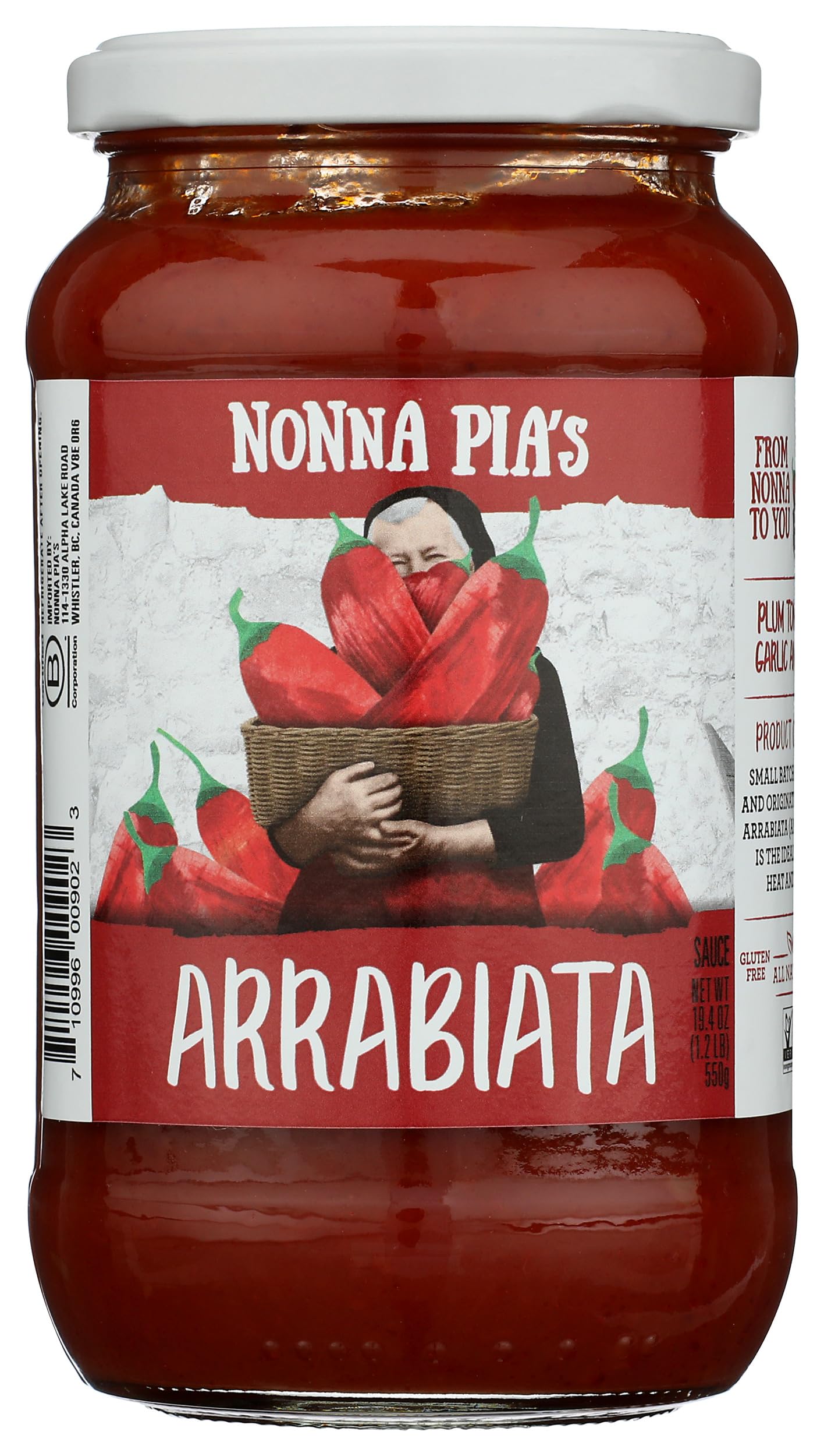 Nonna Pias Arrabiata Pasta Sauce, 19.4 OZ
