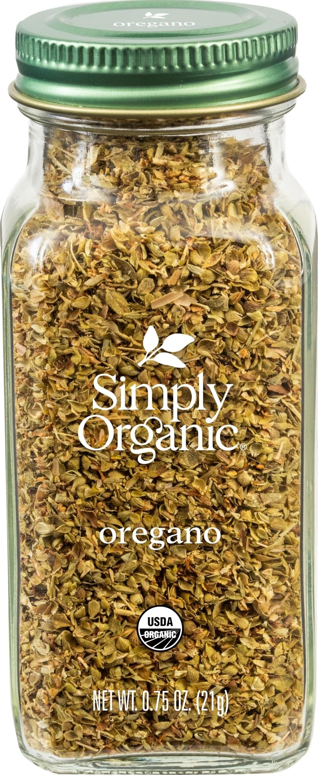Simply Organic Oregano, .75 oz | Great On Pizza, Italian & Mexican Fare, Kosher
